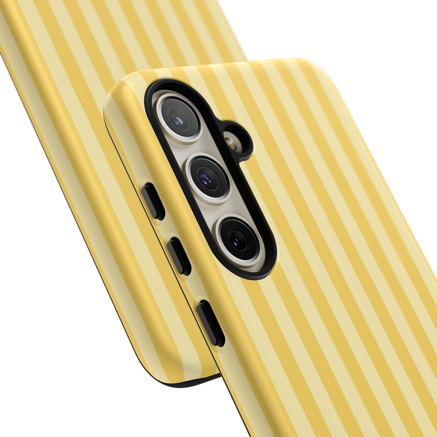 Yellow Stripe Tough Phone Case — Durable Protective iPhone Cover