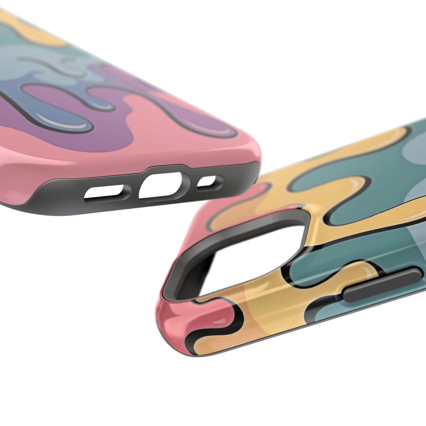 Colorful Drip Magnetic Phone Case — Impact-Resistant iPhone Cover