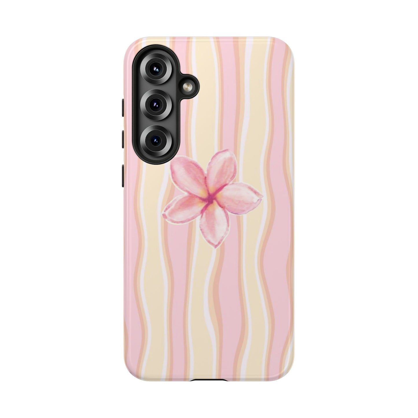 Pink Plumeria Phone Case - Tropical Floral Tough Phone Case