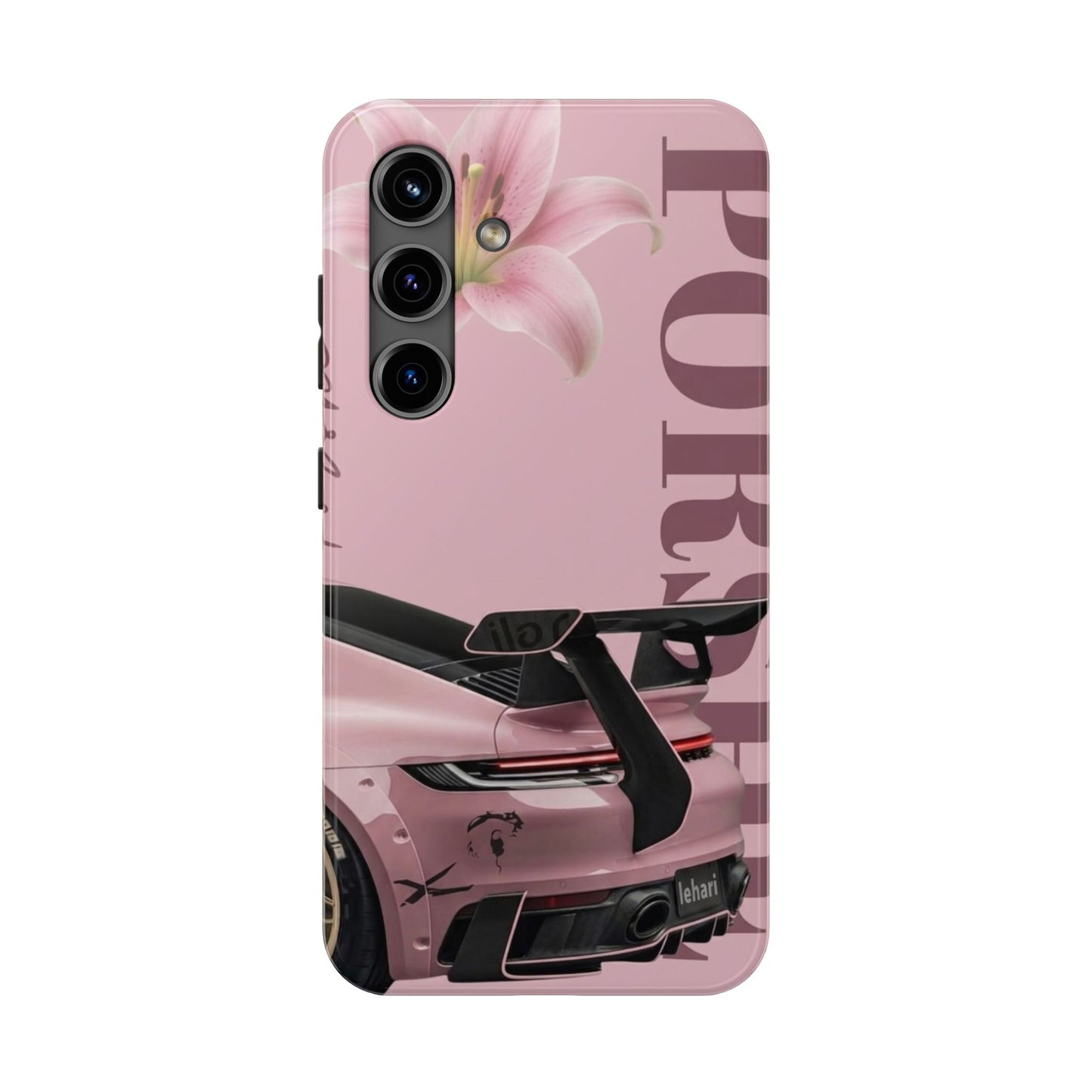 Pink Racing Car Tough Phone Case — 'Queen' Sportback Design
