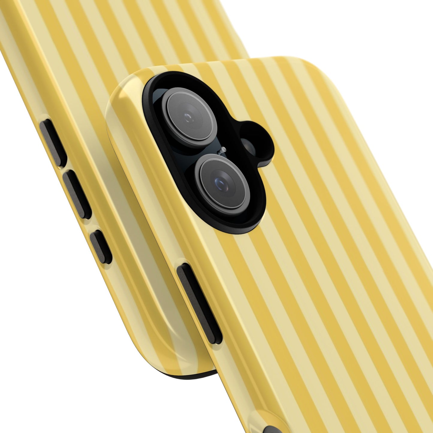 Yellow Stripe Tough Phone Case — Durable Protective iPhone Cover