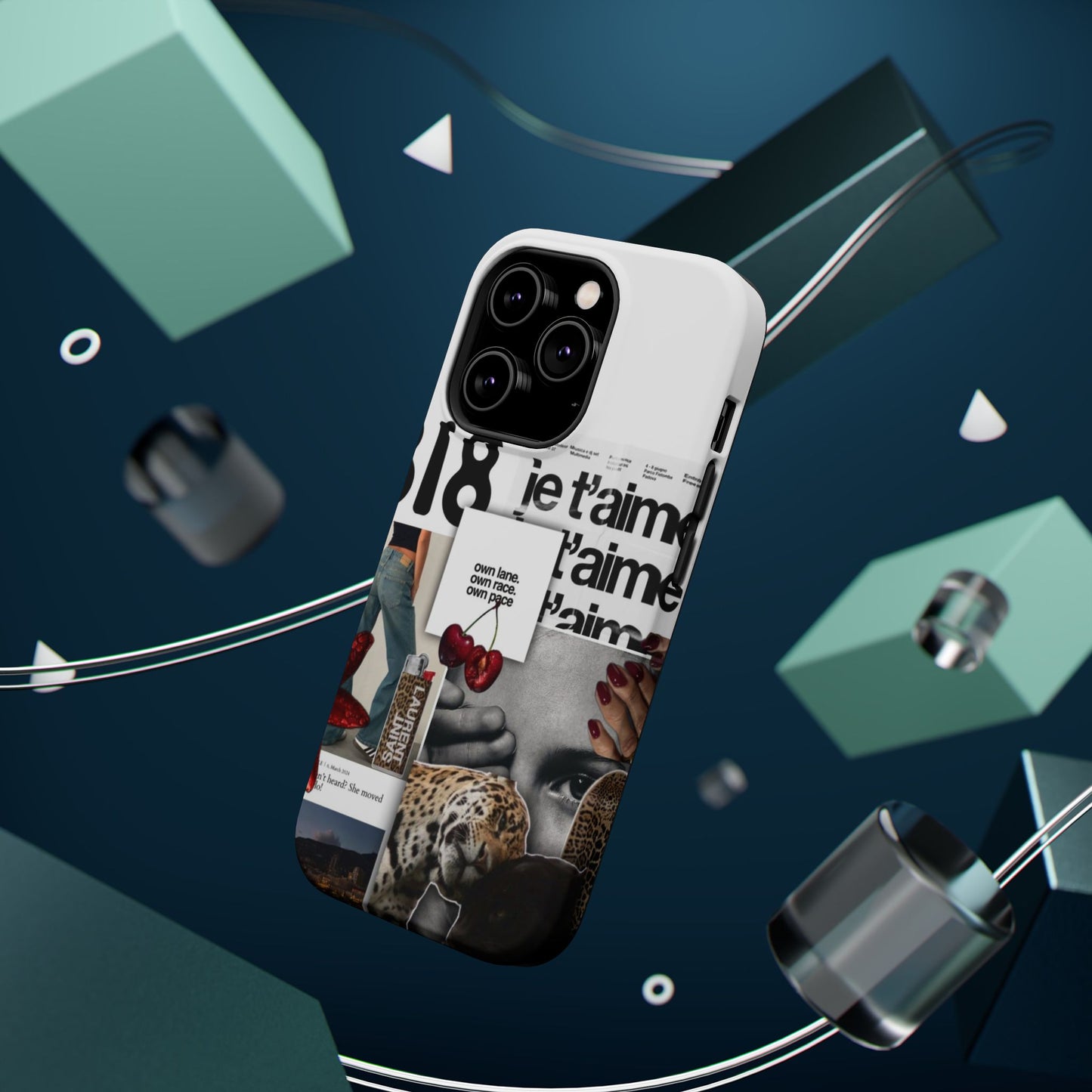 Collage 'Je t’aime' Magnetic Impact-Resistant Phone Case