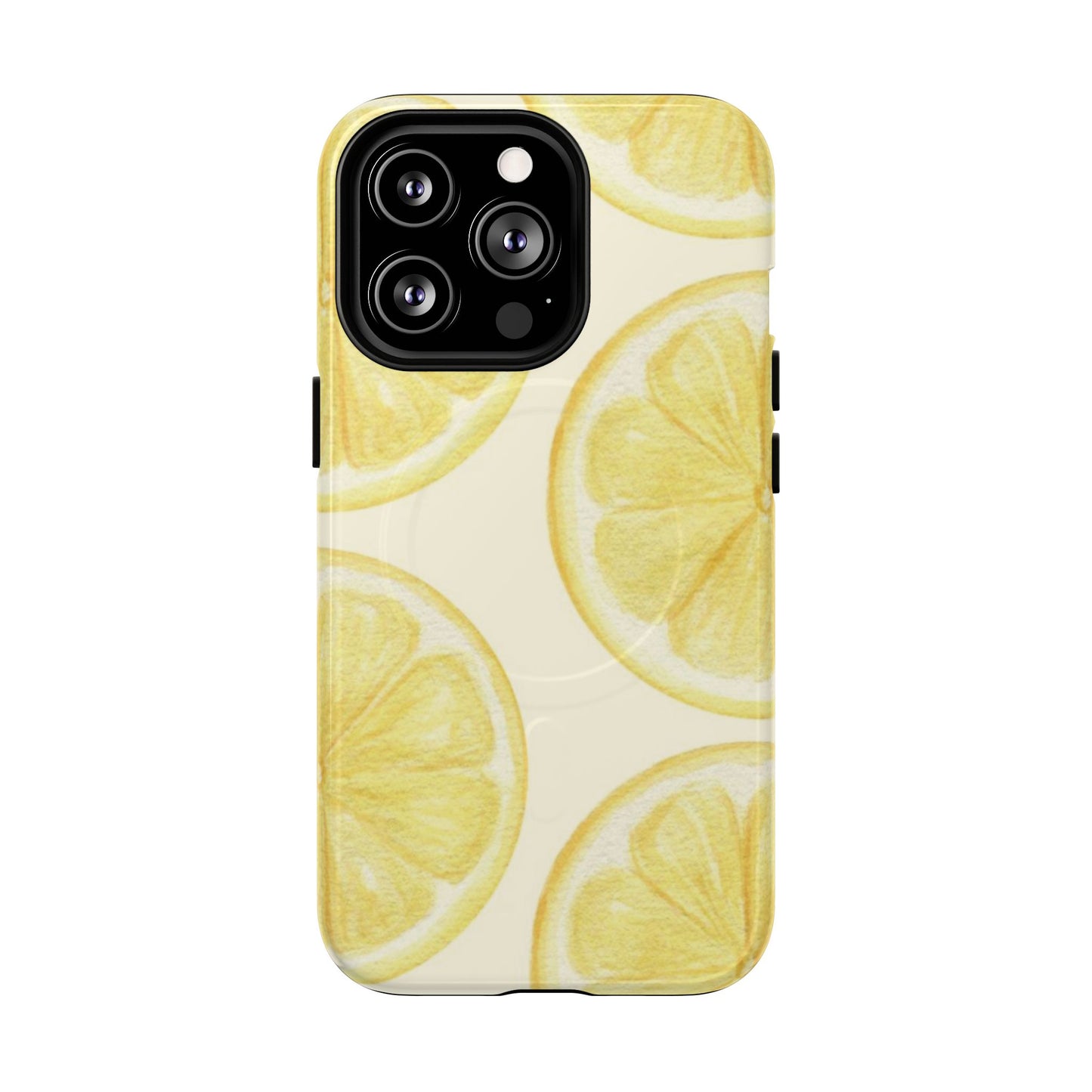 Lemon Slices Tough Magnetic Phone Case — Protective Citrus Pattern