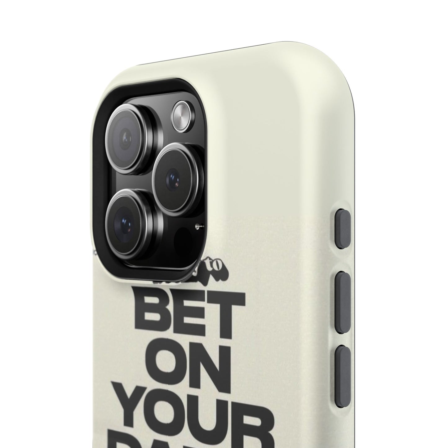Magnetic Impact-Resistant Case — "Bet On Your Damn Self" Motivational Phone Cover
