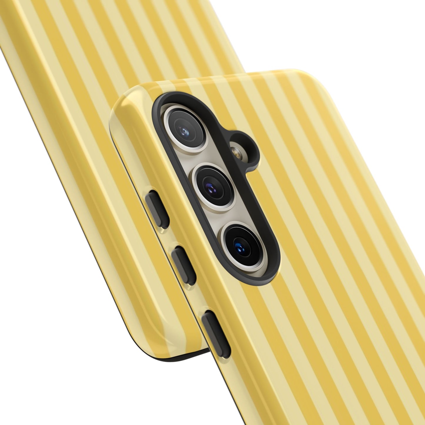 Yellow Stripe Tough Phone Case — Durable Protective iPhone Cover