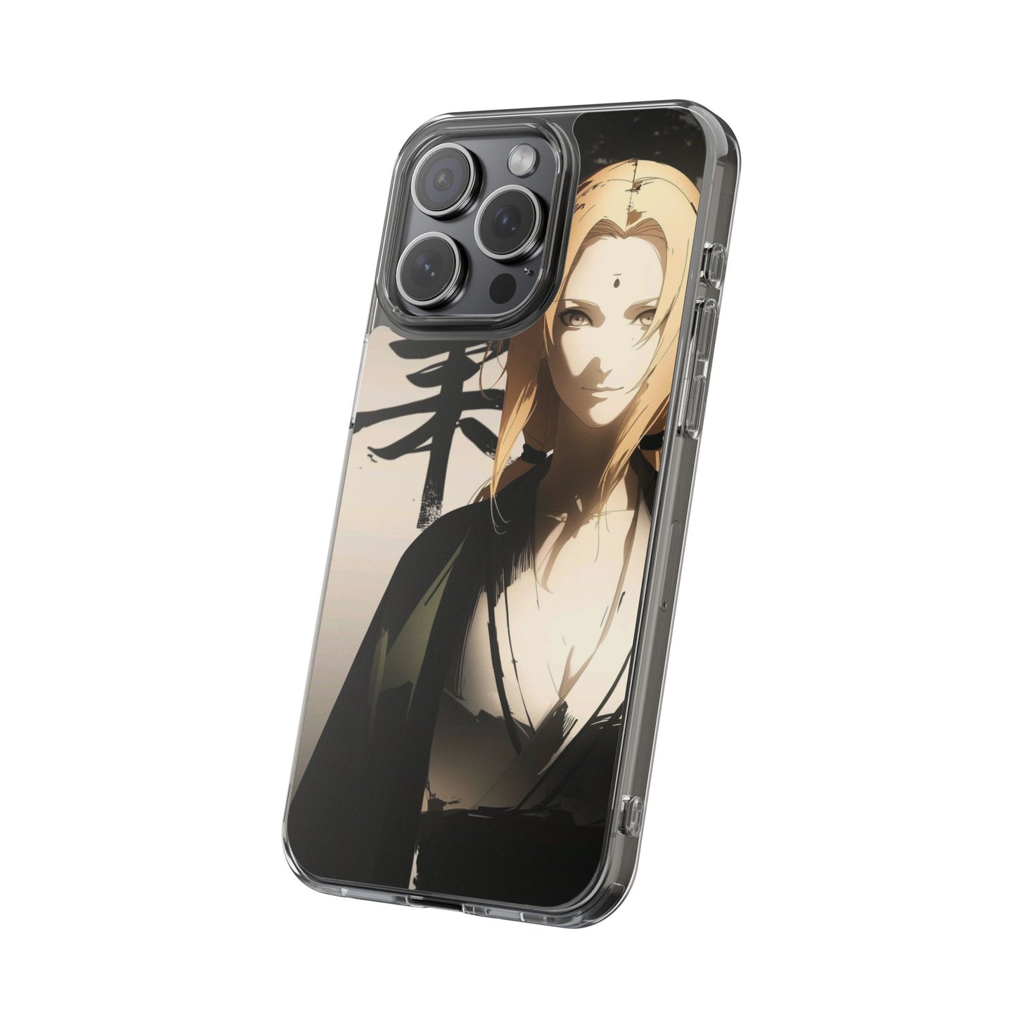 Clear Anime Character Impact-Resistant Phone Case