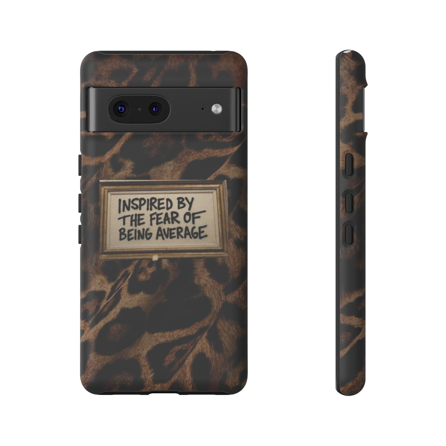 Leopard 'Inspired by the Fear of Being Average' Phone Case