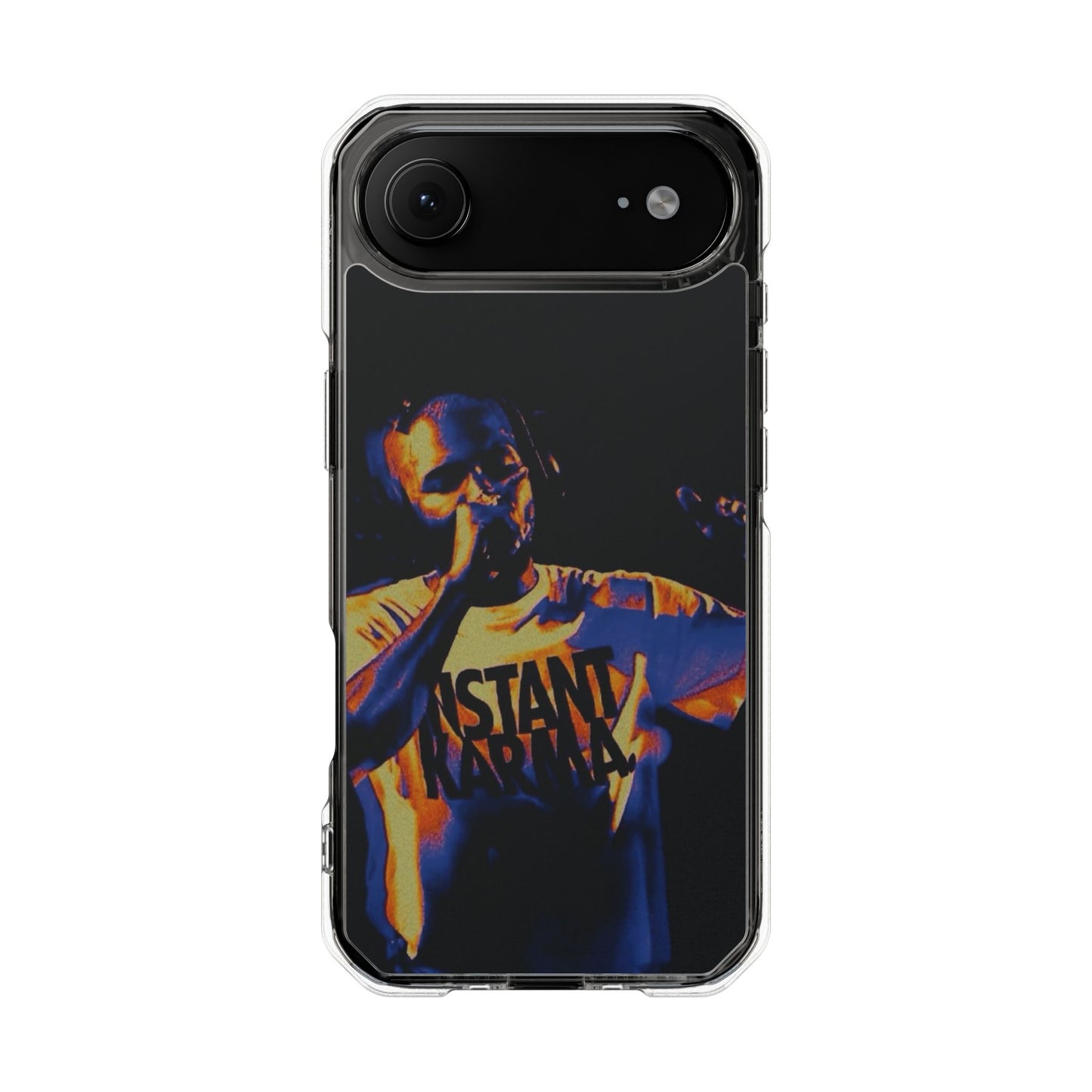 Clear Magnetic Phone Case — Live Concert Microphone Design