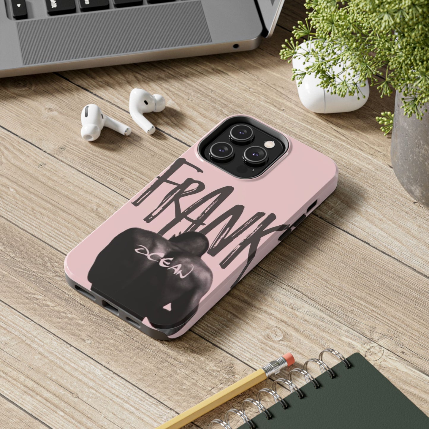 Frank Ocean Tough Phone Case — Pink Back Silhouette Design