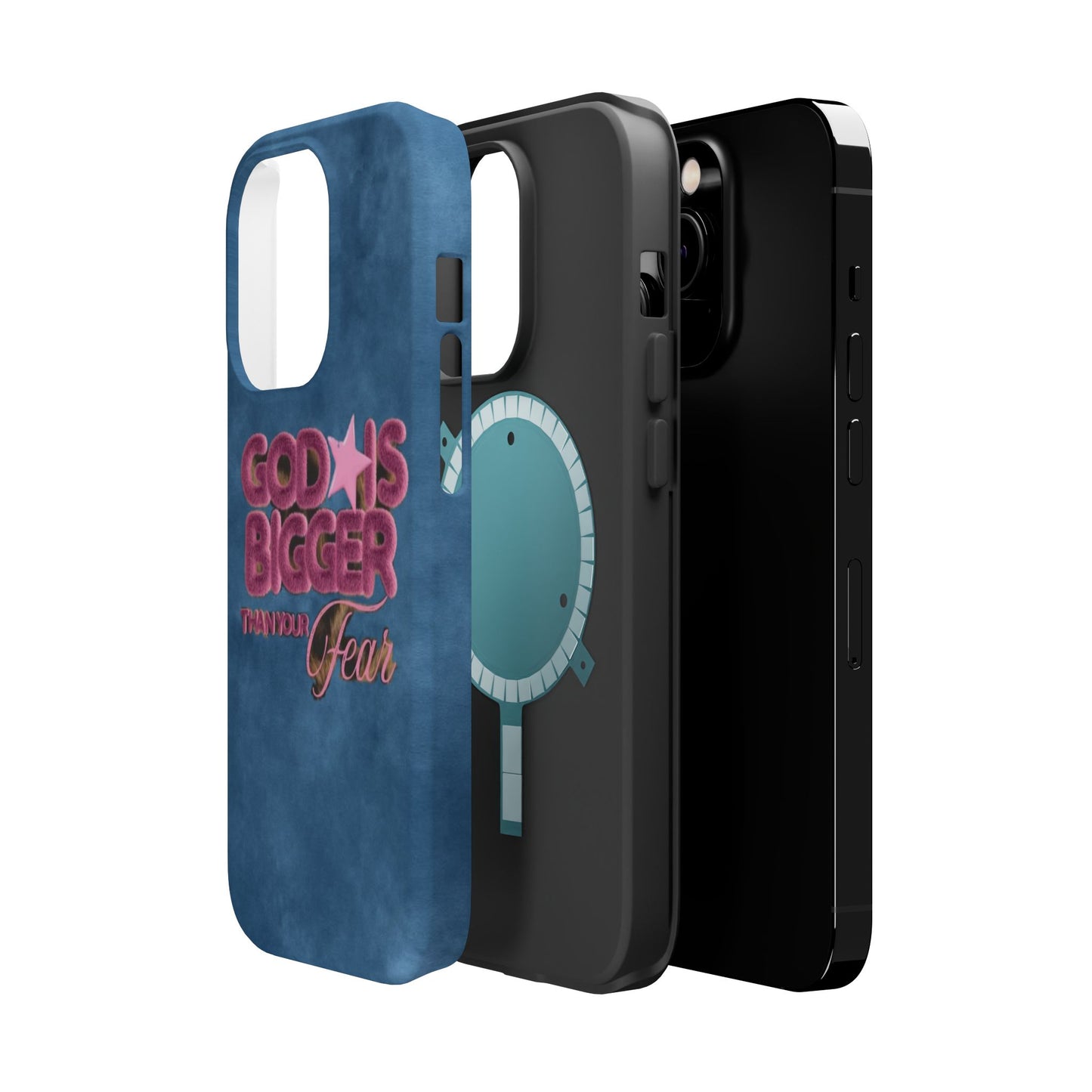 Phone Case — “God Is Bigger Than Your Fear” Magnetic Impact-Resistant Case