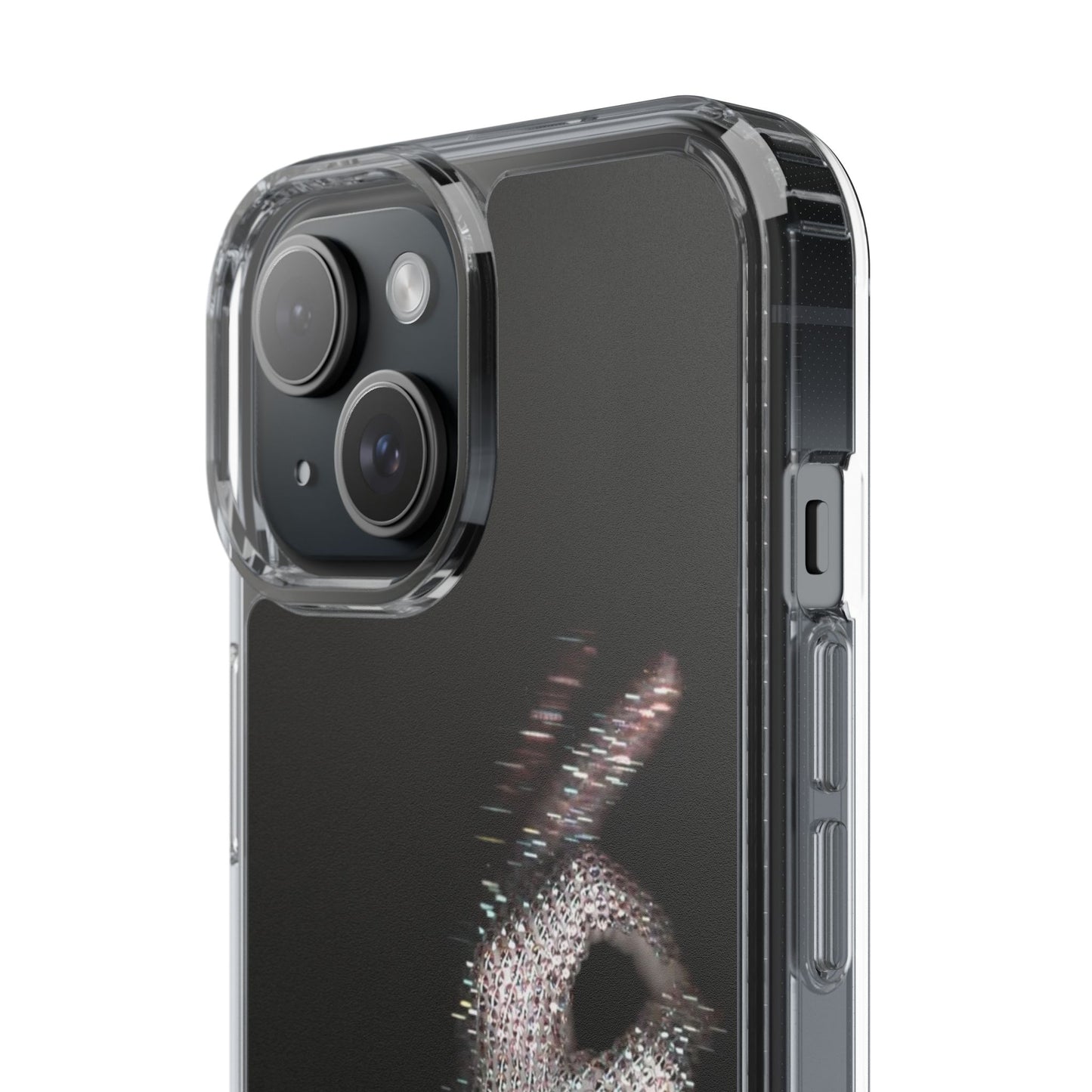 Diamond Glove OK Hand Clear Phone Case