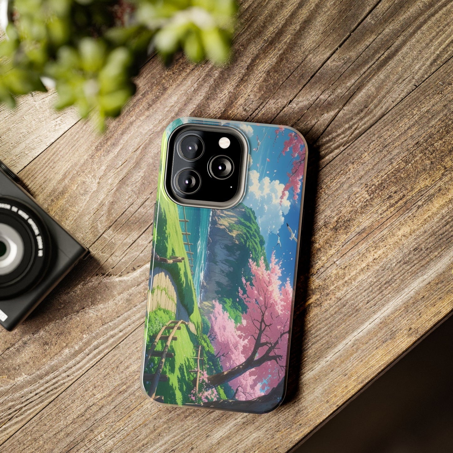 Tough Phone Case — Scenic Cherry Blossom Landscape Phone Cover
