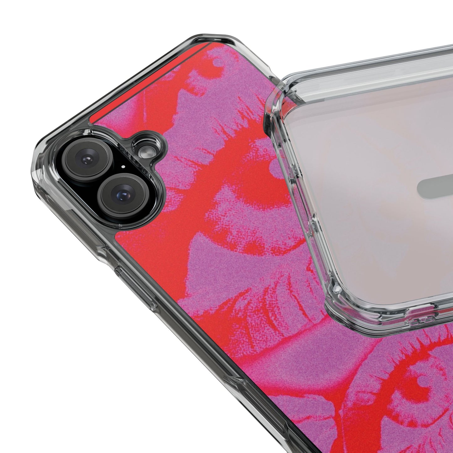 Phone Case — Pop Art Red Eyes Magnetic Clear Impact Case