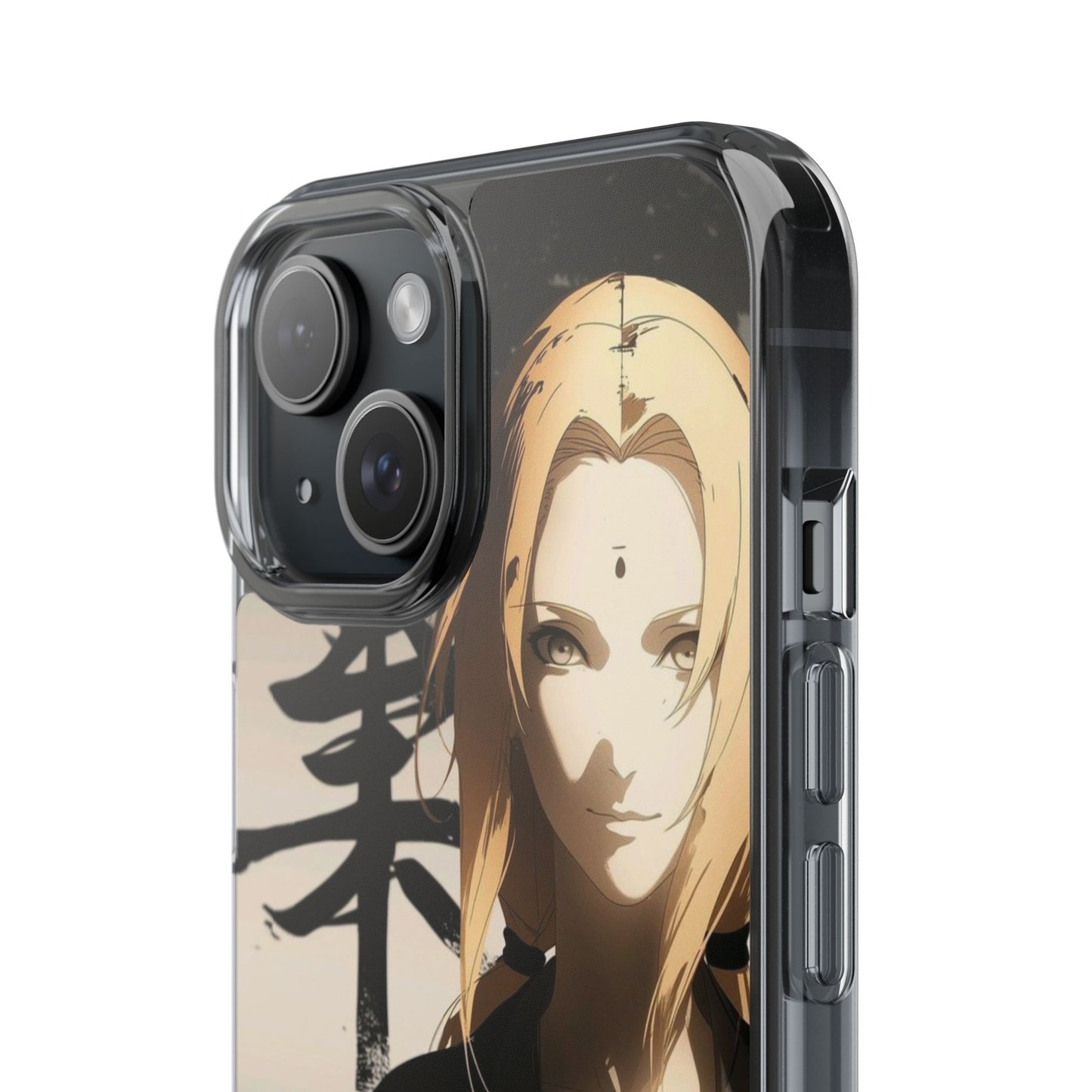 Clear Anime Character Impact-Resistant Phone Case
