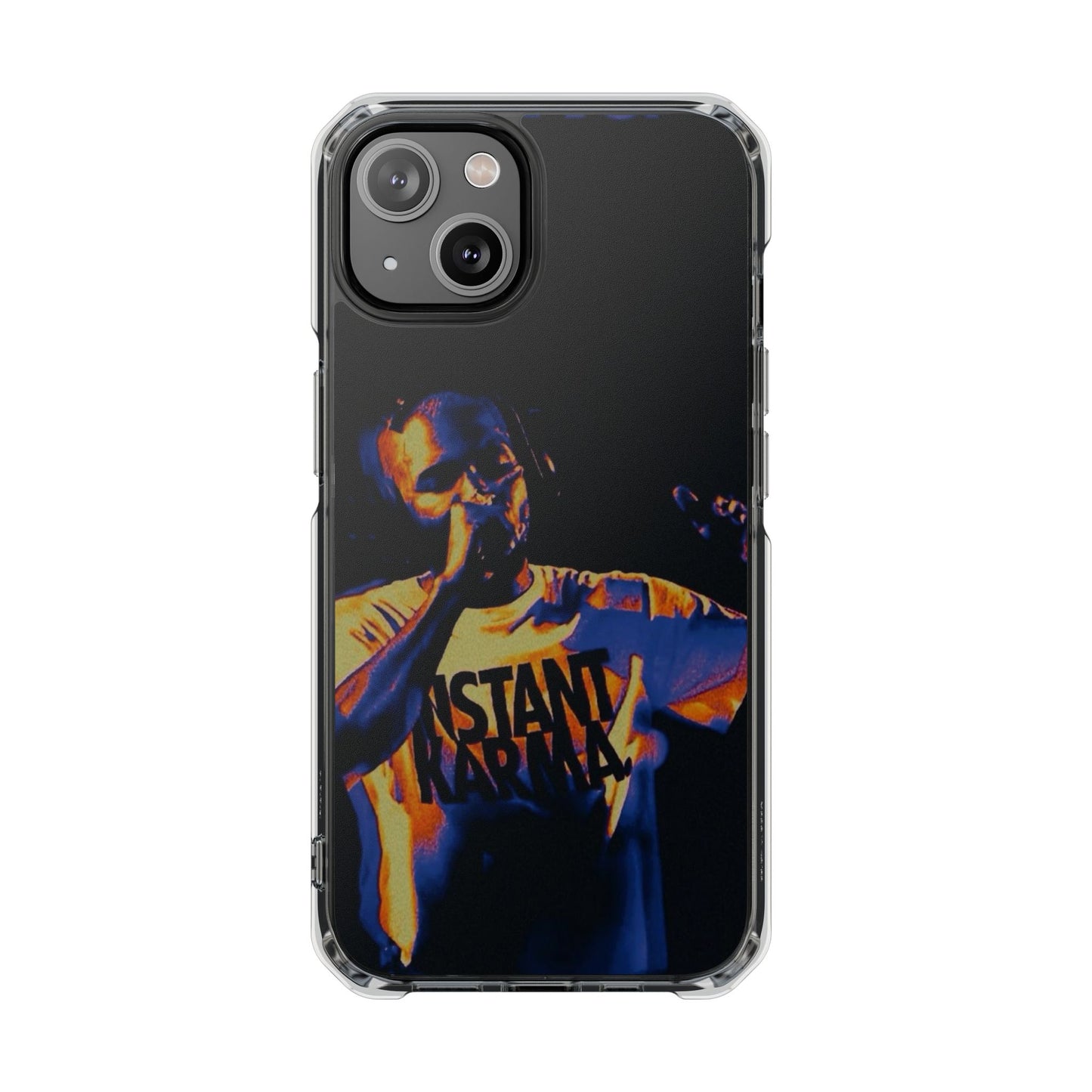 Clear Magnetic Phone Case — Live Concert Microphone Design