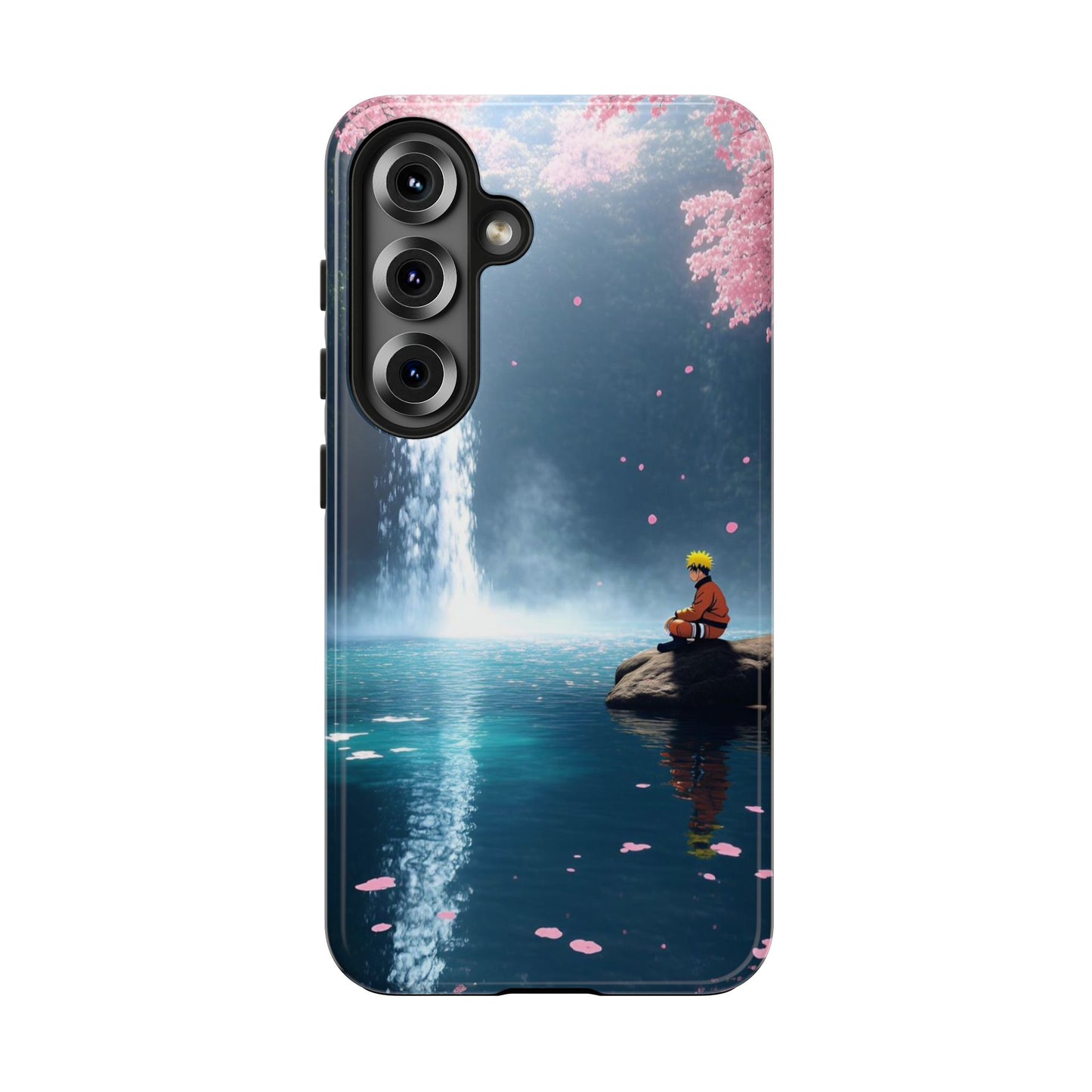 Naruto Scenic Tough Phone Case — Waterfall Meditation Anime Cover
