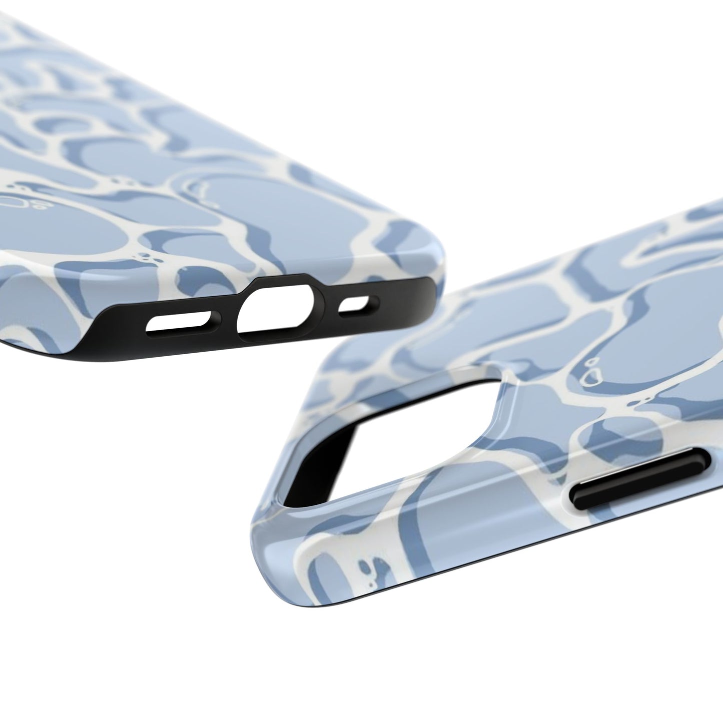 Blue Abstract Pool Pattern Tough Phone Case