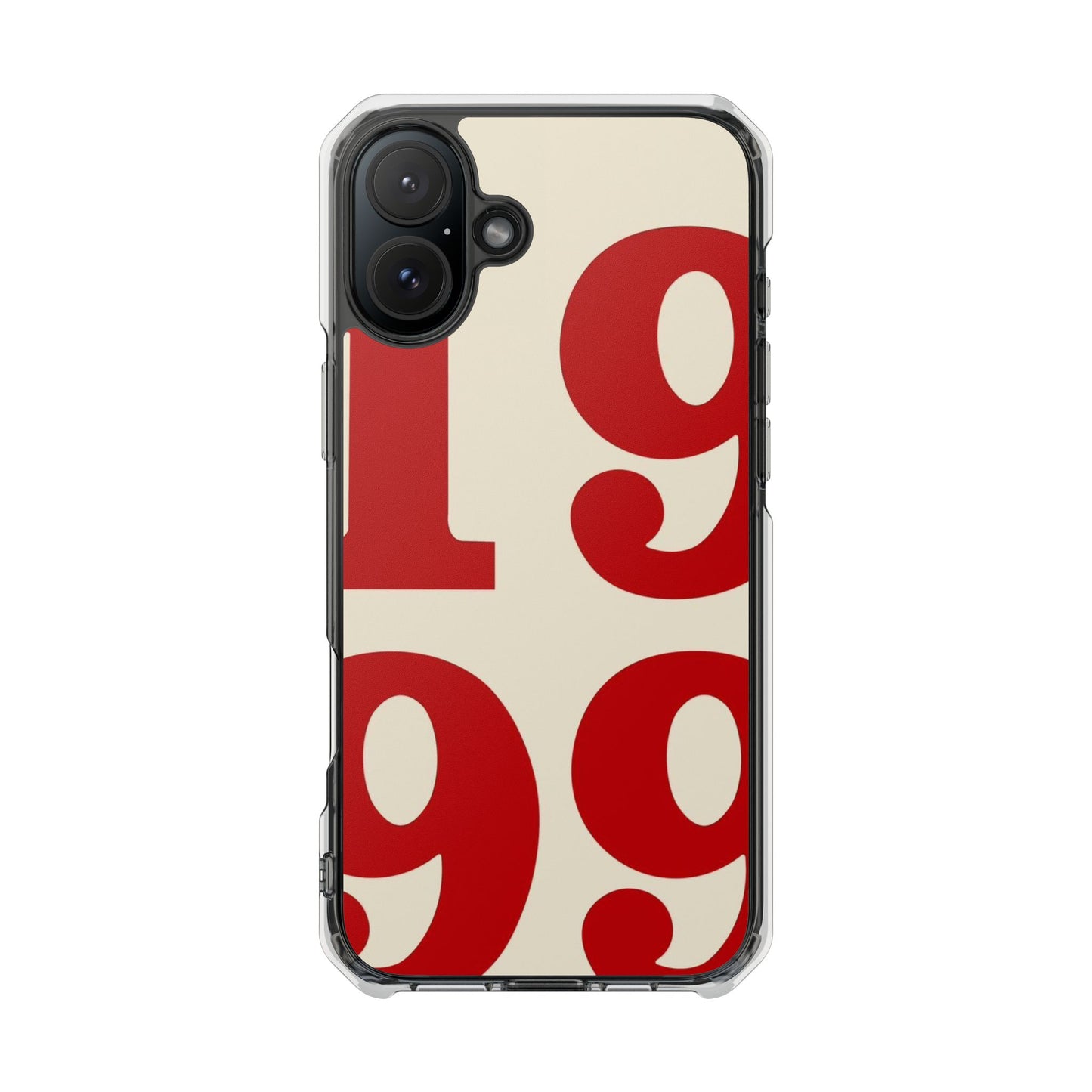 1999 Retro Number Clear Magnetic Phone Case