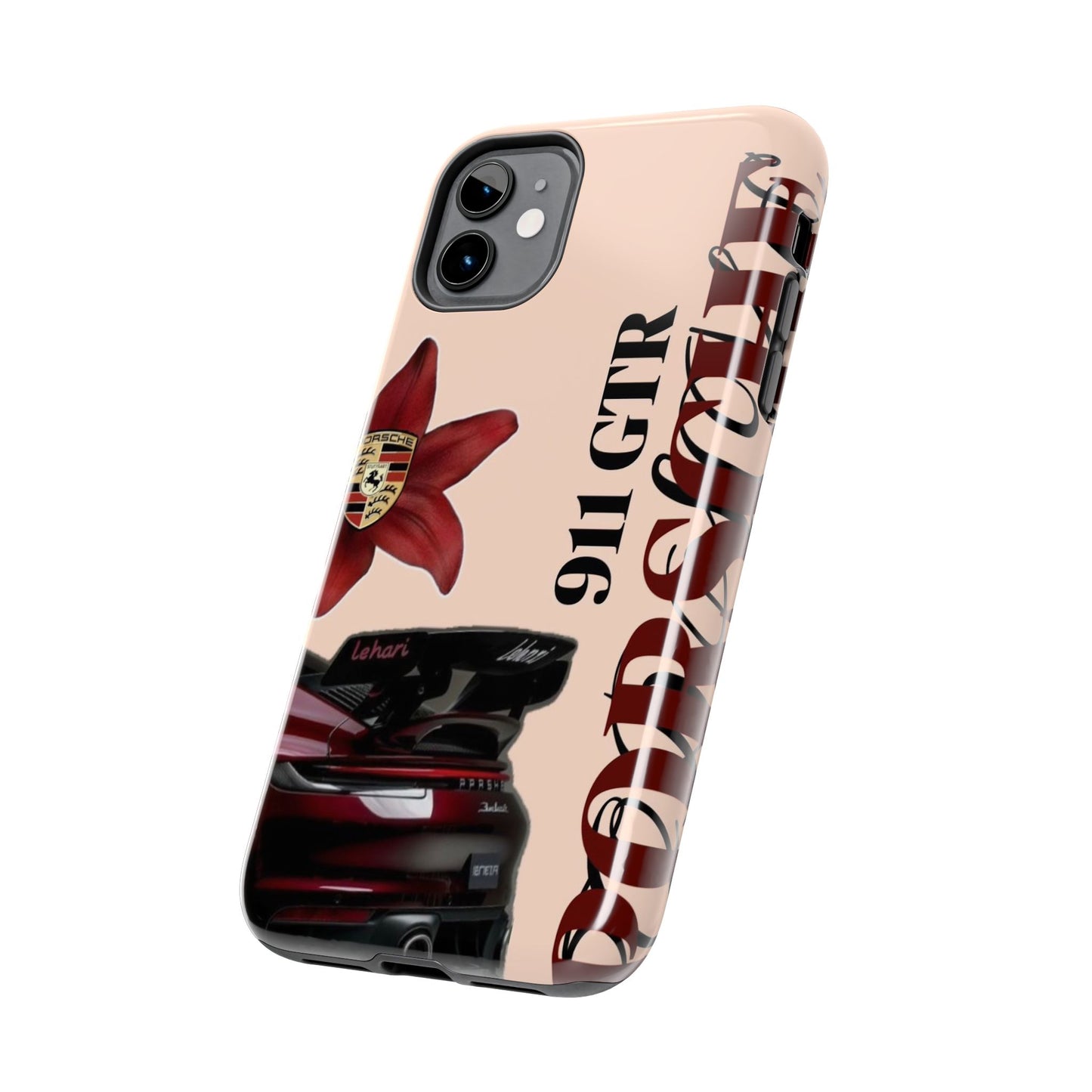 Porsche 911 GT-R Red Orchid Tough Phone Case — Sports Car Protective Cover