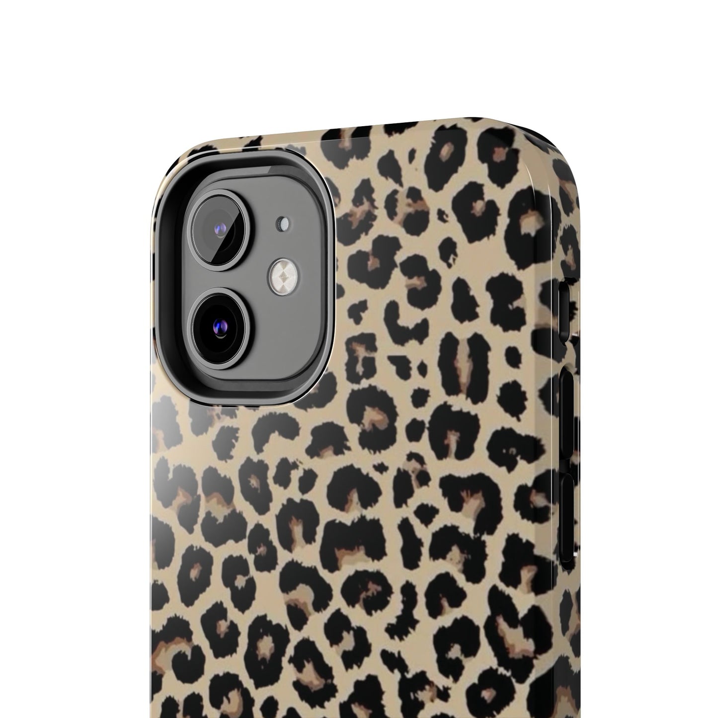 Leopard Print Tough Phone Case — Durable Protective iPhone Cover