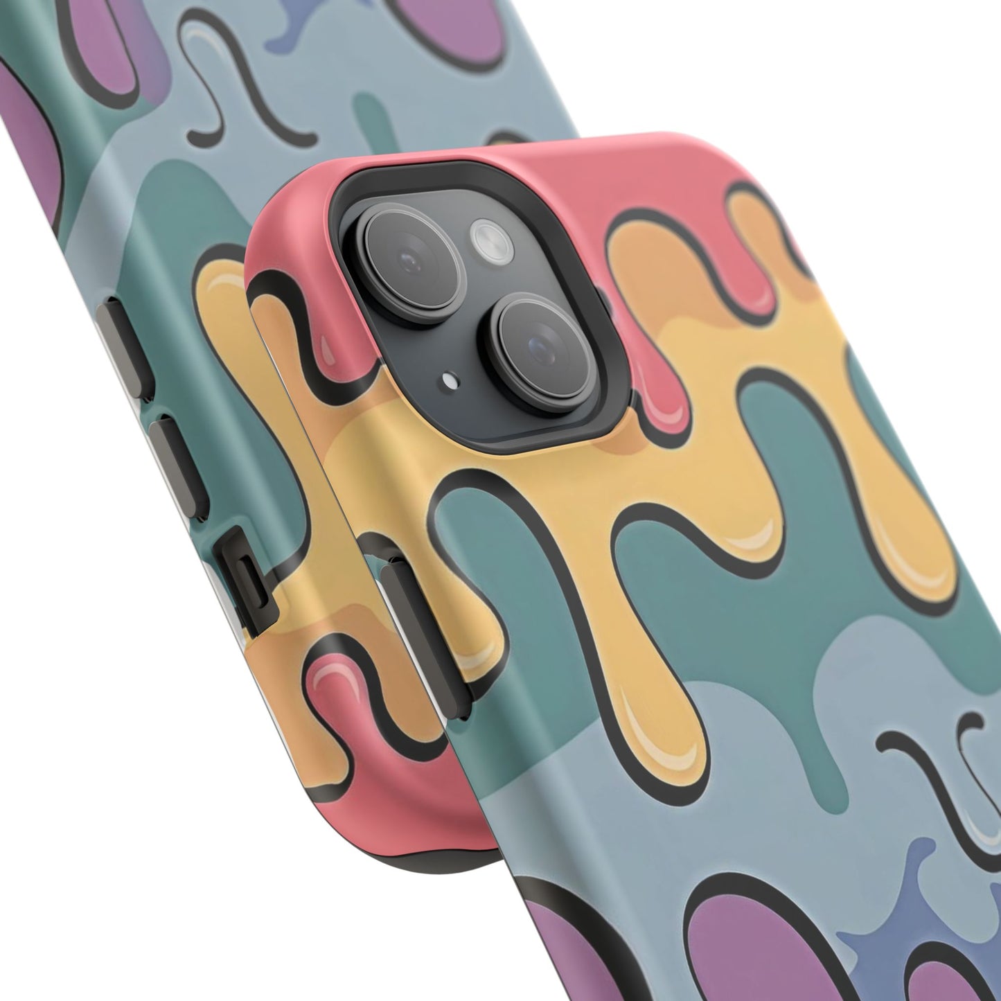 Colorful Drip Magnetic Phone Case — Impact-Resistant iPhone Cover