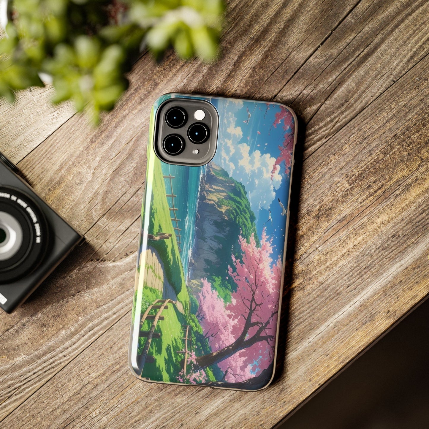 Tough Phone Case — Scenic Cherry Blossom Landscape Phone Cover
