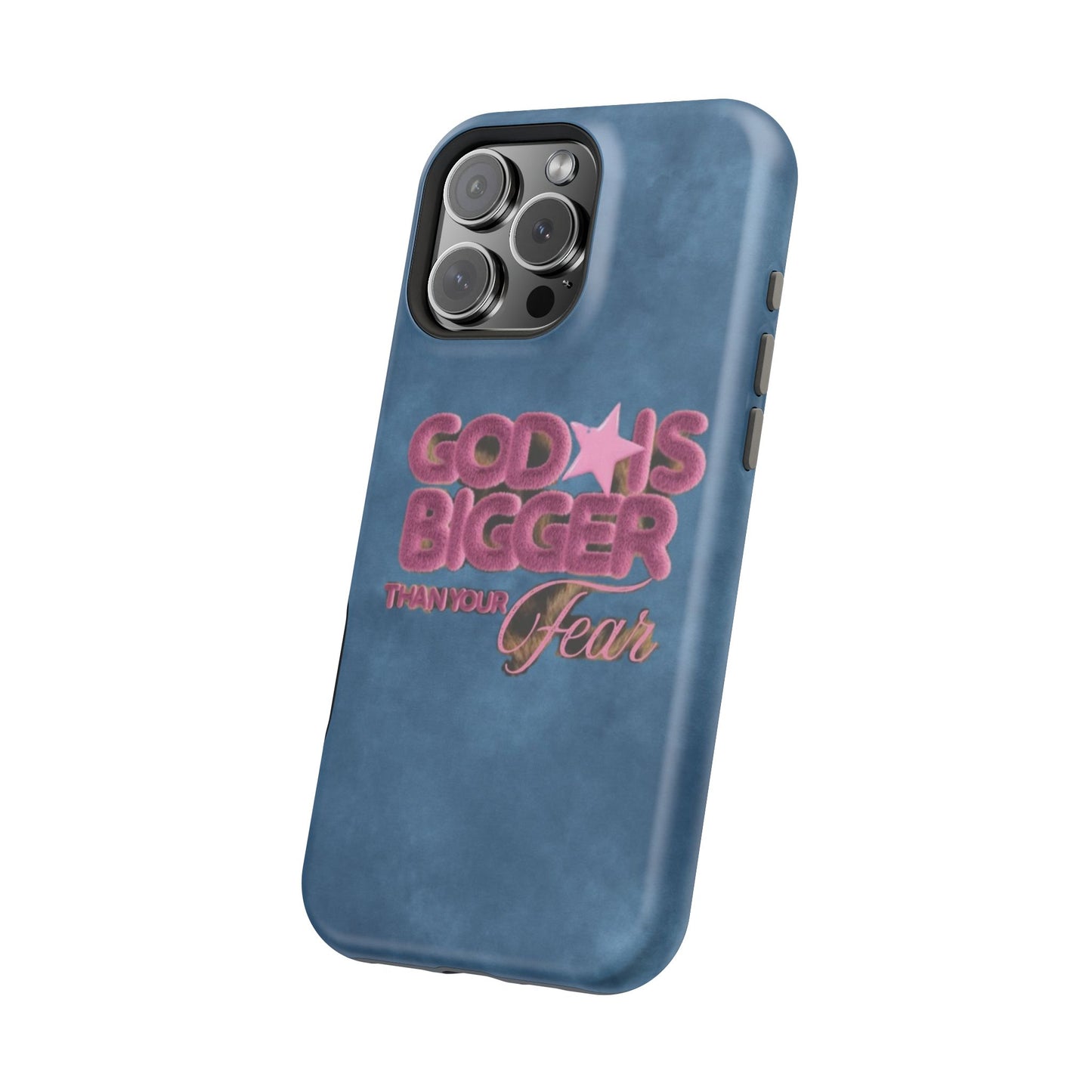 Phone Case — “God Is Bigger Than Your Fear” Magnetic Impact-Resistant Case