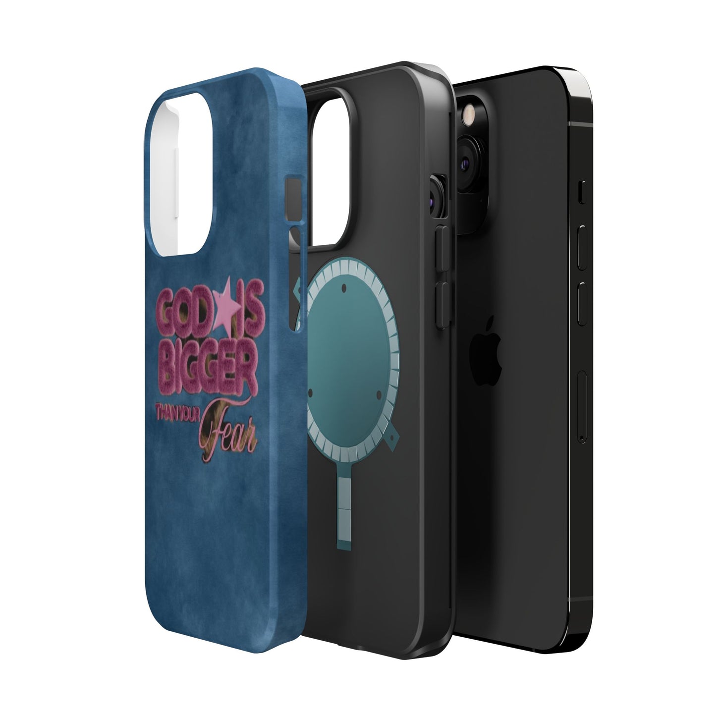 Phone Case — “God Is Bigger Than Your Fear” Magnetic Impact-Resistant Case