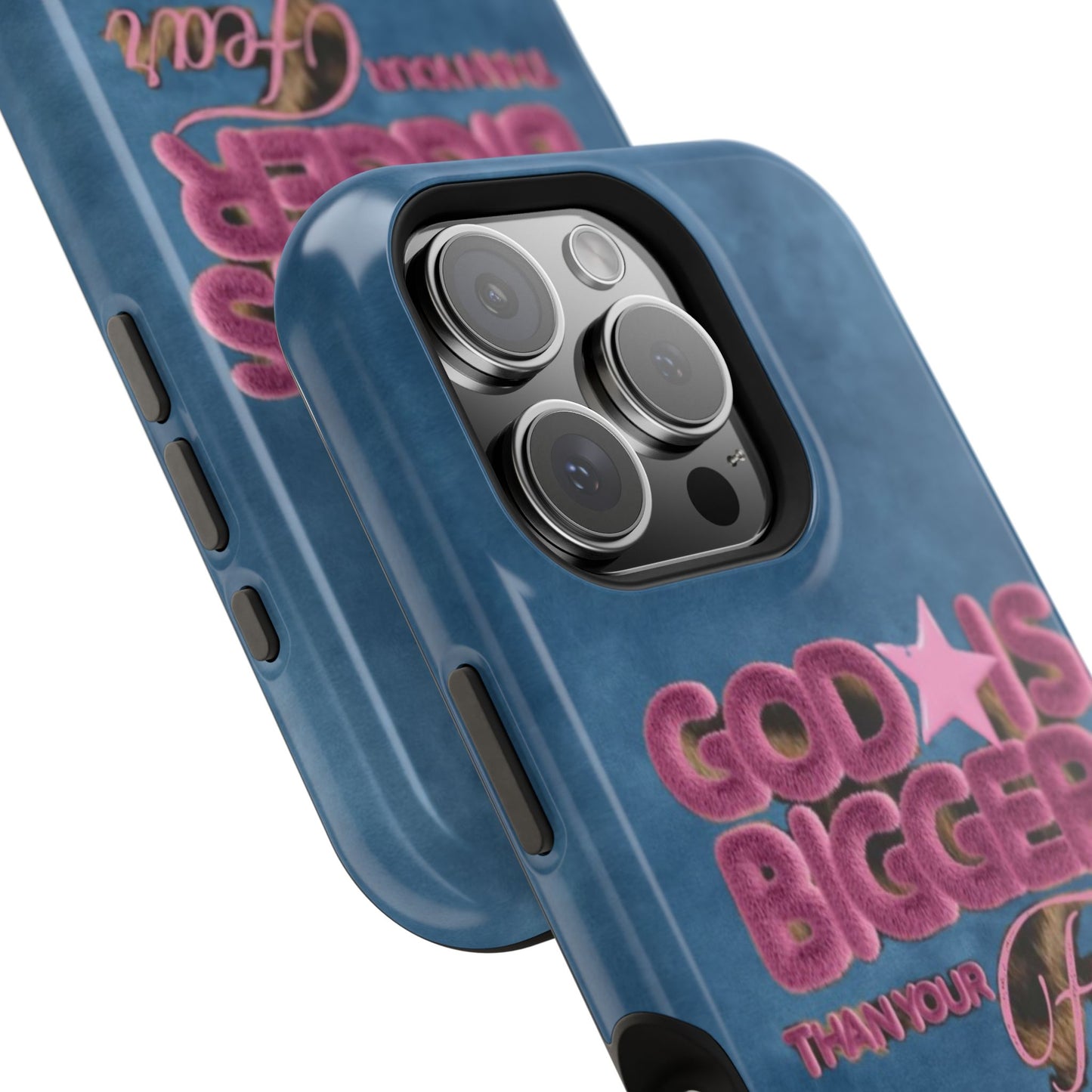 Phone Case — “God Is Bigger Than Your Fear” Magnetic Impact-Resistant Case