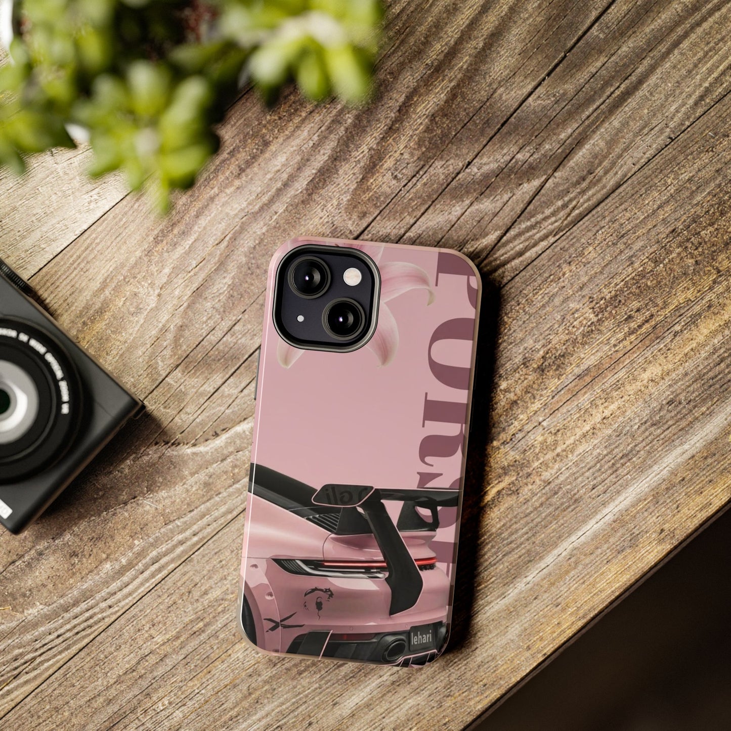 Pink Racing Car Tough Phone Case — 'Queen' Sportback Design