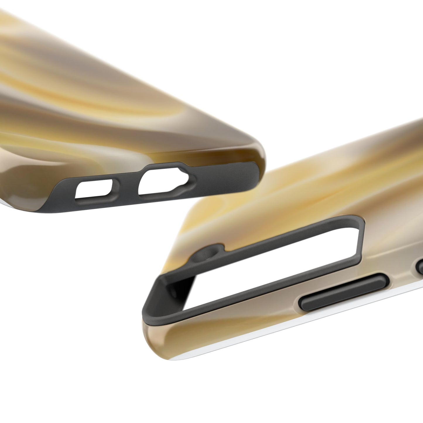 Gold Marble Tough Phone Case — Protective iPhone Case with Elegant Swirl Design