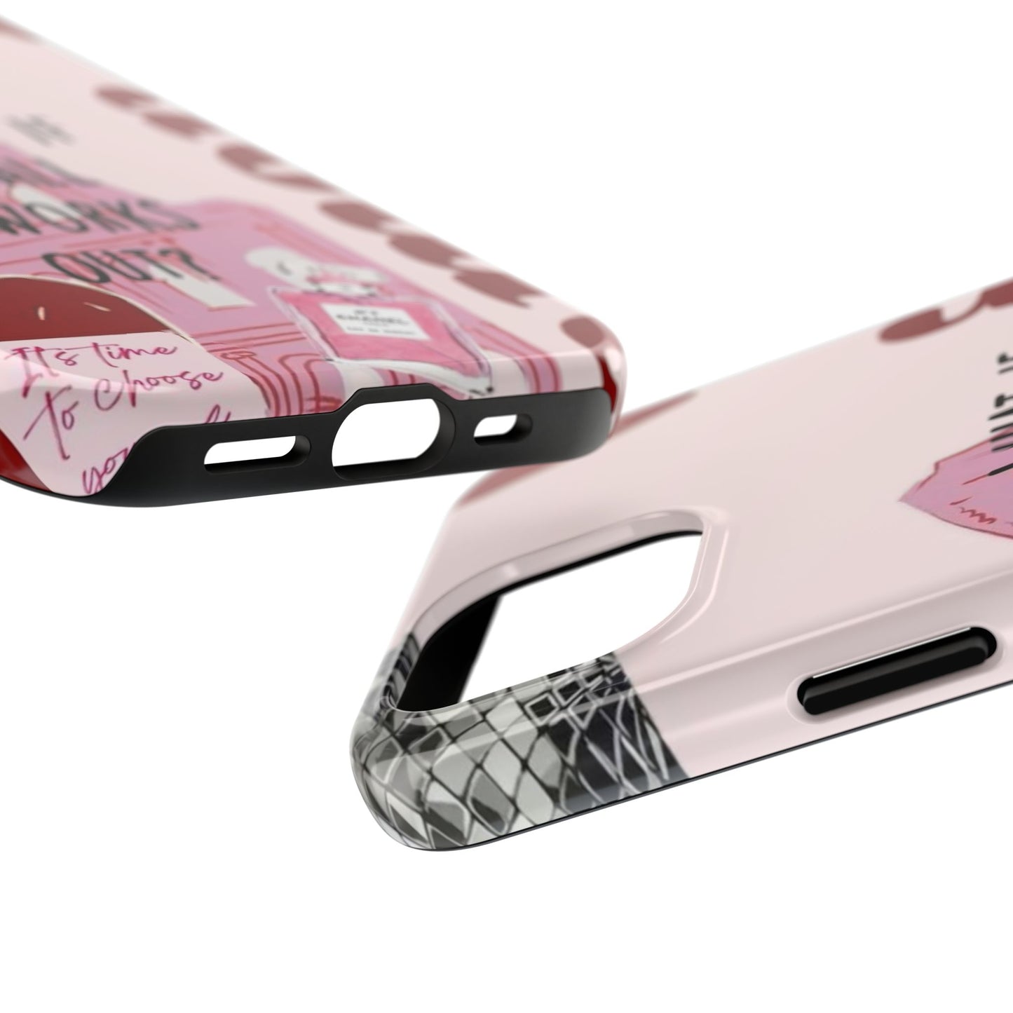 What If It All Works Out Phone Case - Pink Motivational Tough Case