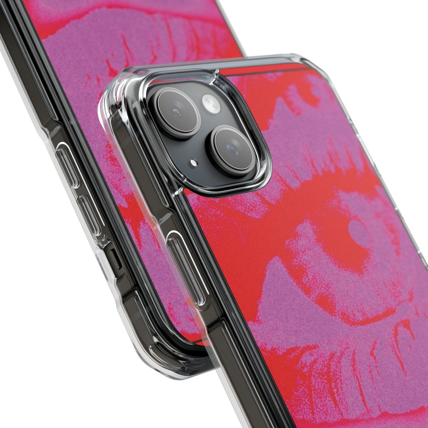 Phone Case — Pop Art Red Eyes Magnetic Clear Impact Case
