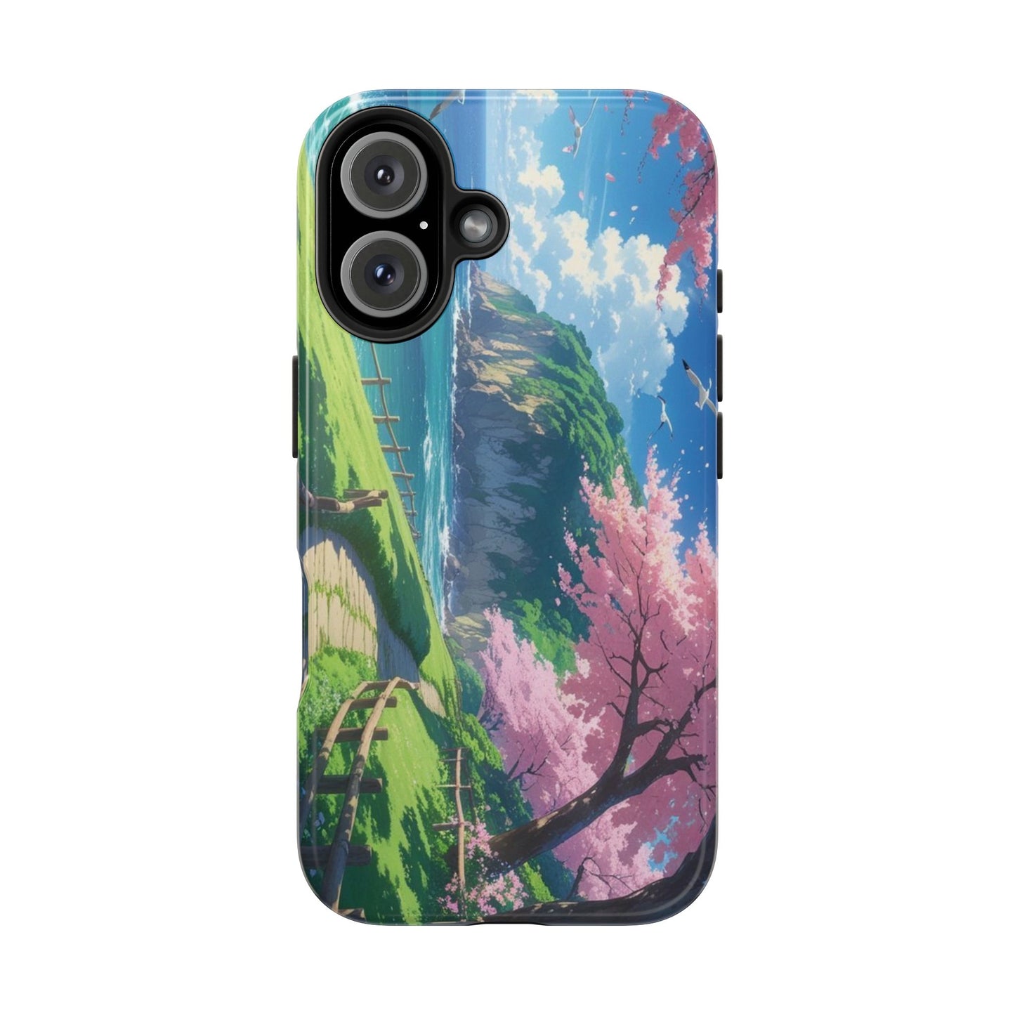Tough Phone Case — Scenic Cherry Blossom Landscape Phone Cover