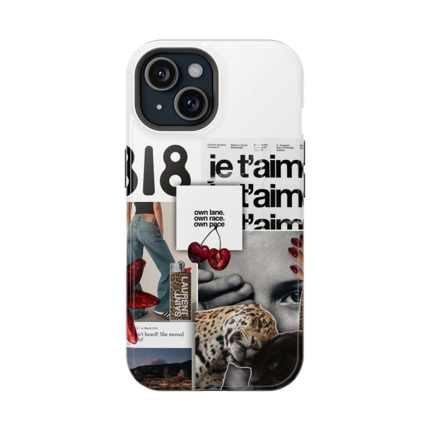 Collage 'Je t’aime' Magnetic Impact-Resistant Phone Case