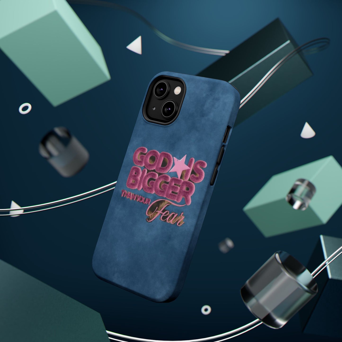 Phone Case — “God Is Bigger Than Your Fear” Magnetic Impact-Resistant Case