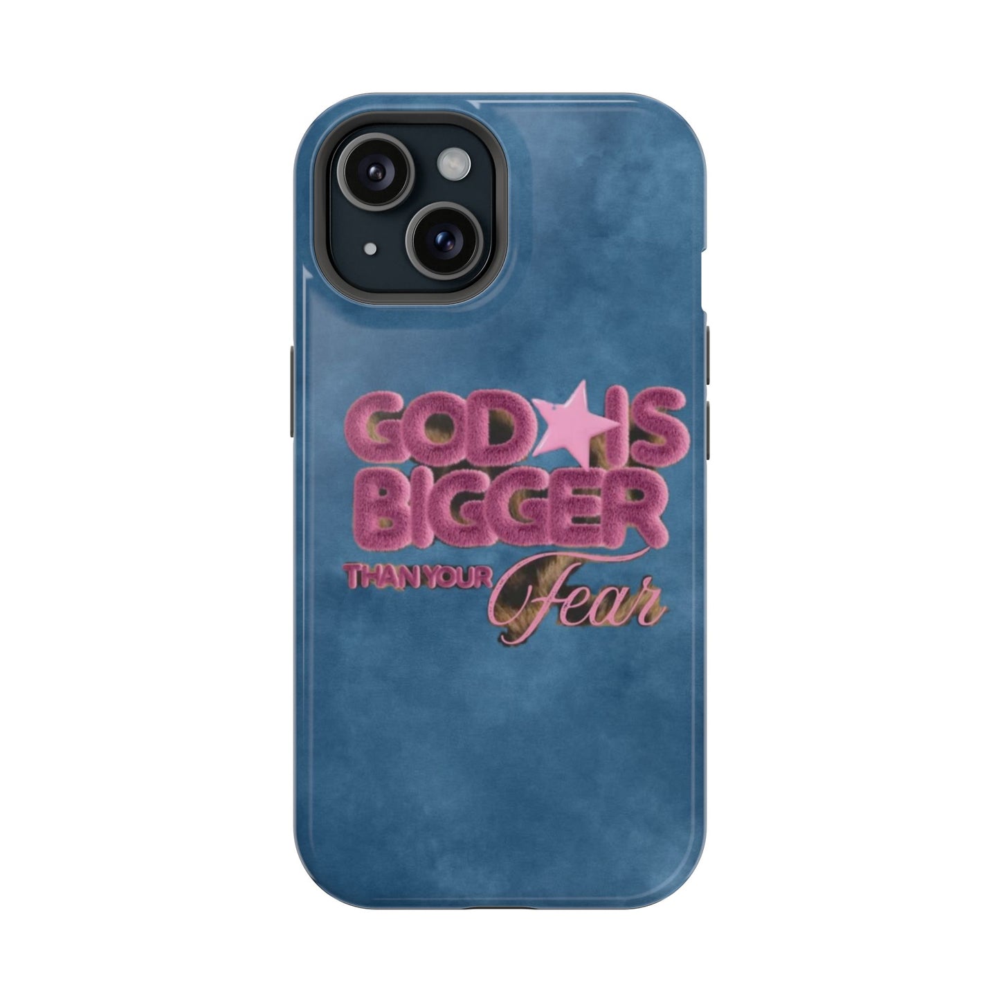 Phone Case — “God Is Bigger Than Your Fear” Magnetic Impact-Resistant Case