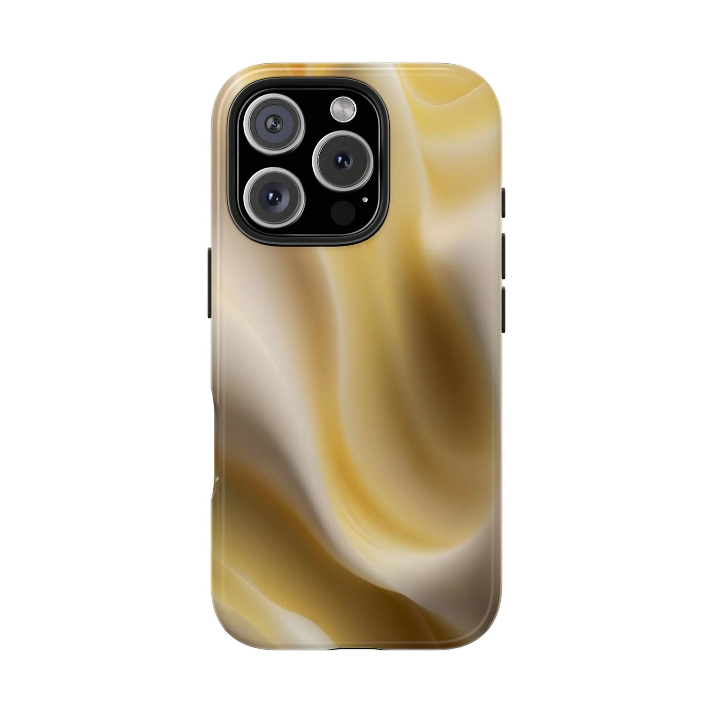 Gold Marble Tough Phone Case — Protective iPhone Case with Elegant Swirl Design