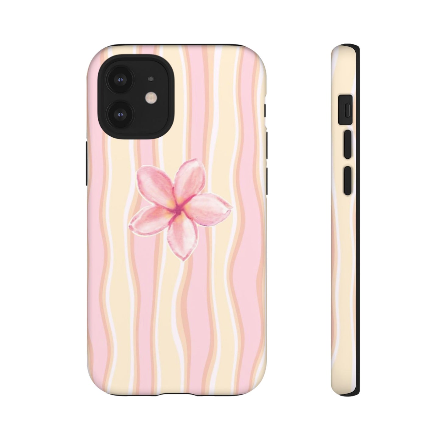 Pink Plumeria Phone Case - Tropical Floral Tough Phone Case