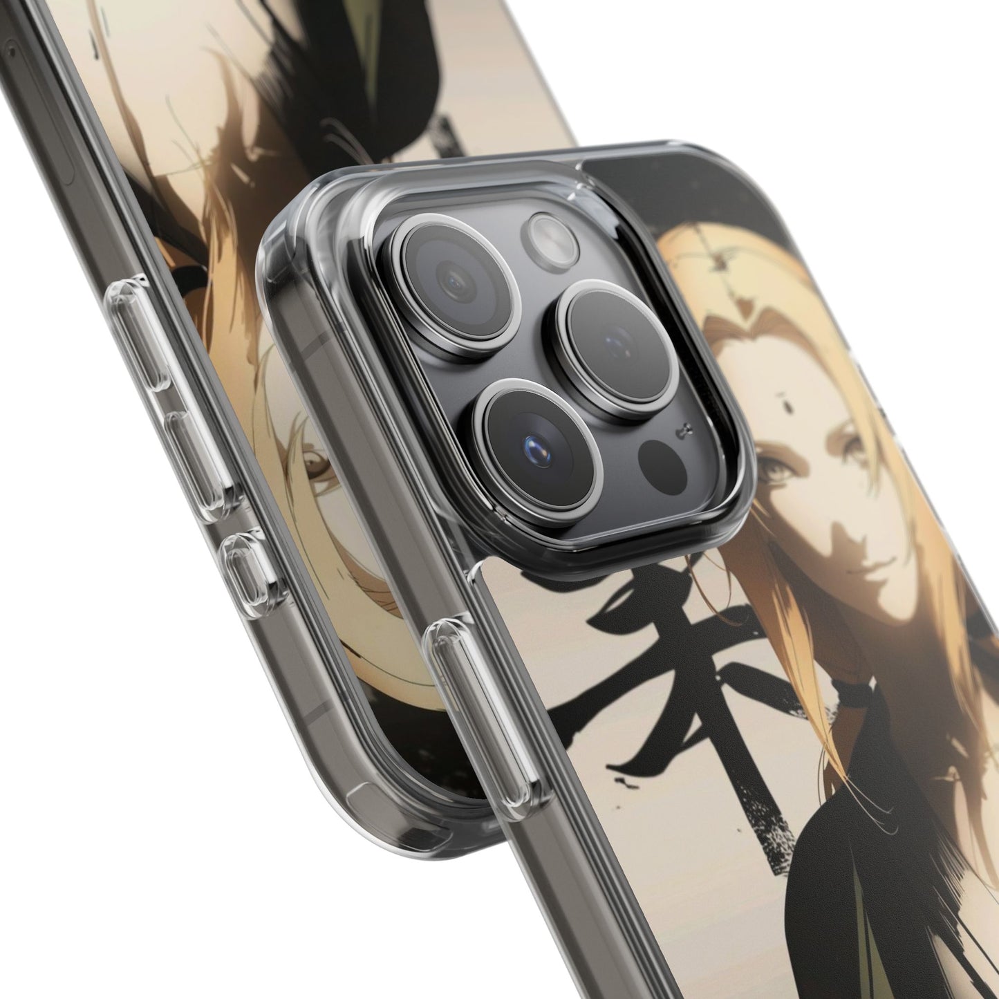 Clear Anime Character Impact-Resistant Phone Case