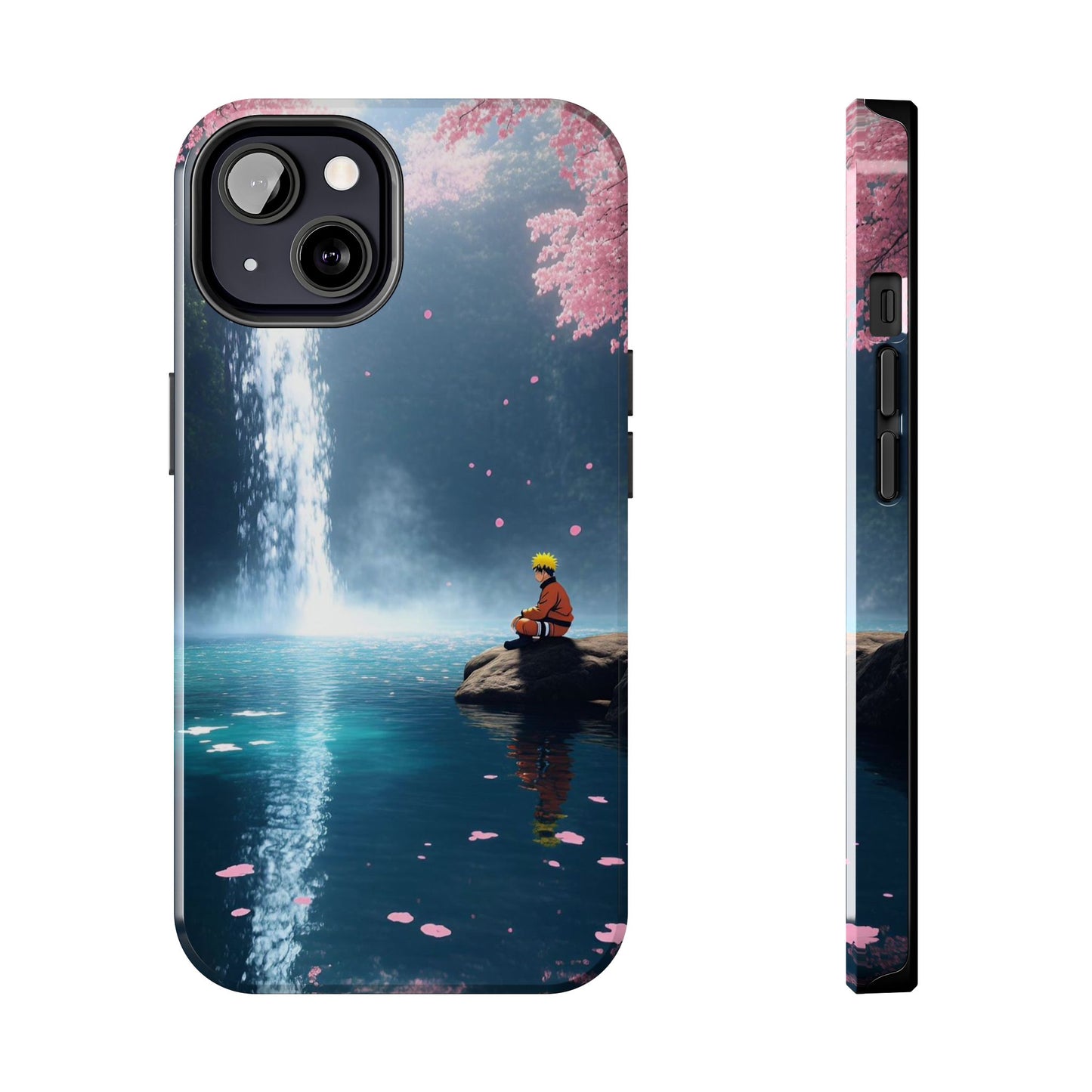 Naruto Scenic Tough Phone Case — Waterfall Meditation Anime Cover