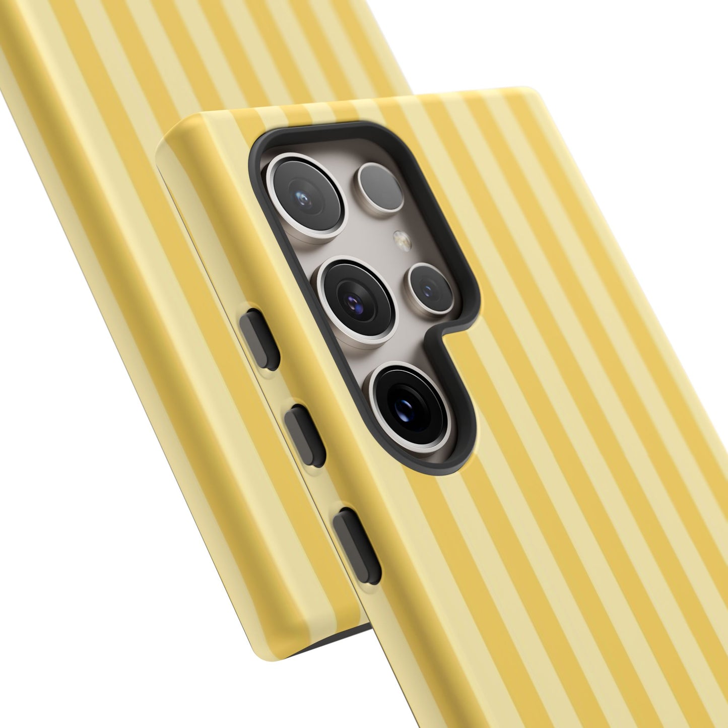 Yellow Stripe Tough Phone Case — Durable Protective iPhone Cover