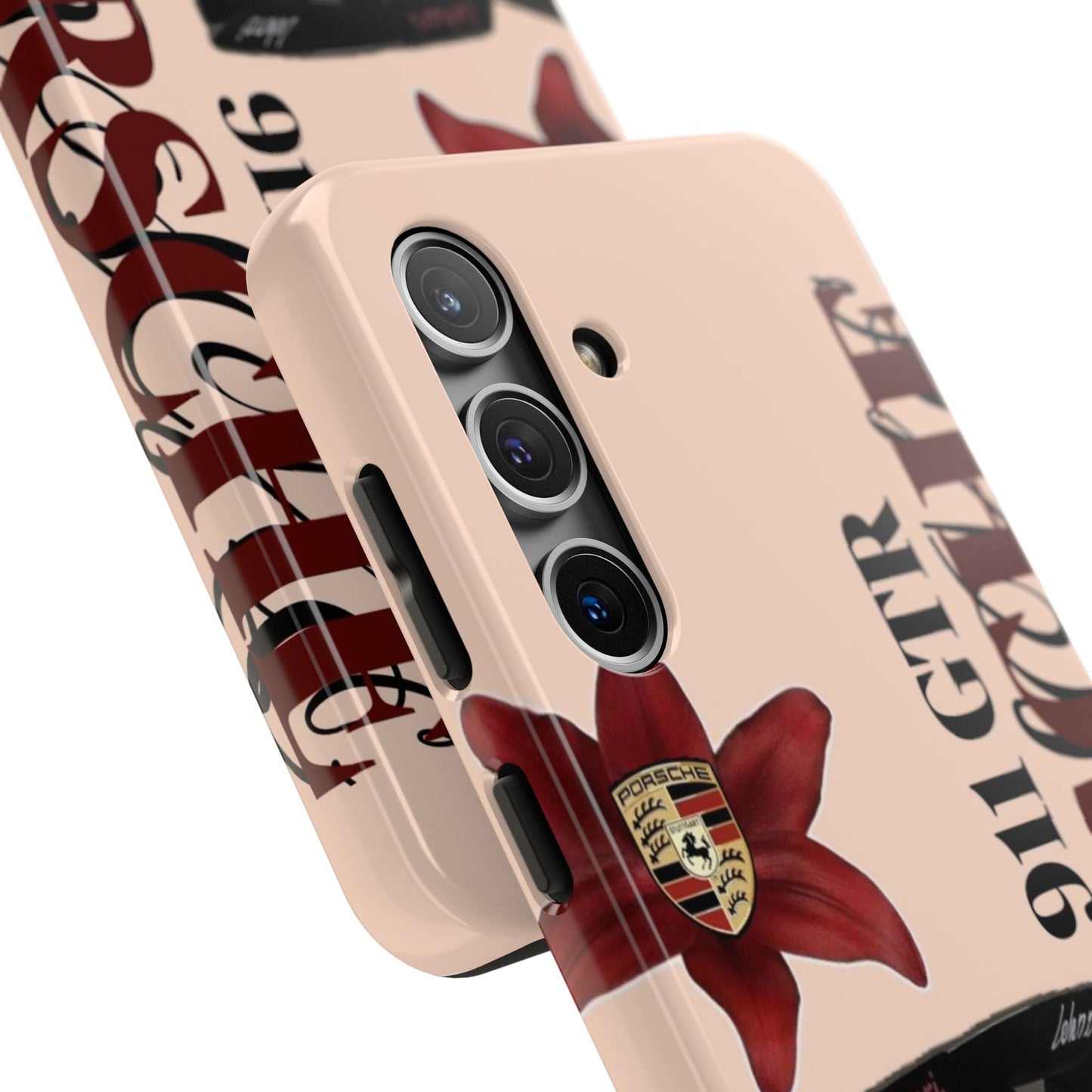 Porsche 911 GT-R Red Orchid Tough Phone Case — Sports Car Protective Cover