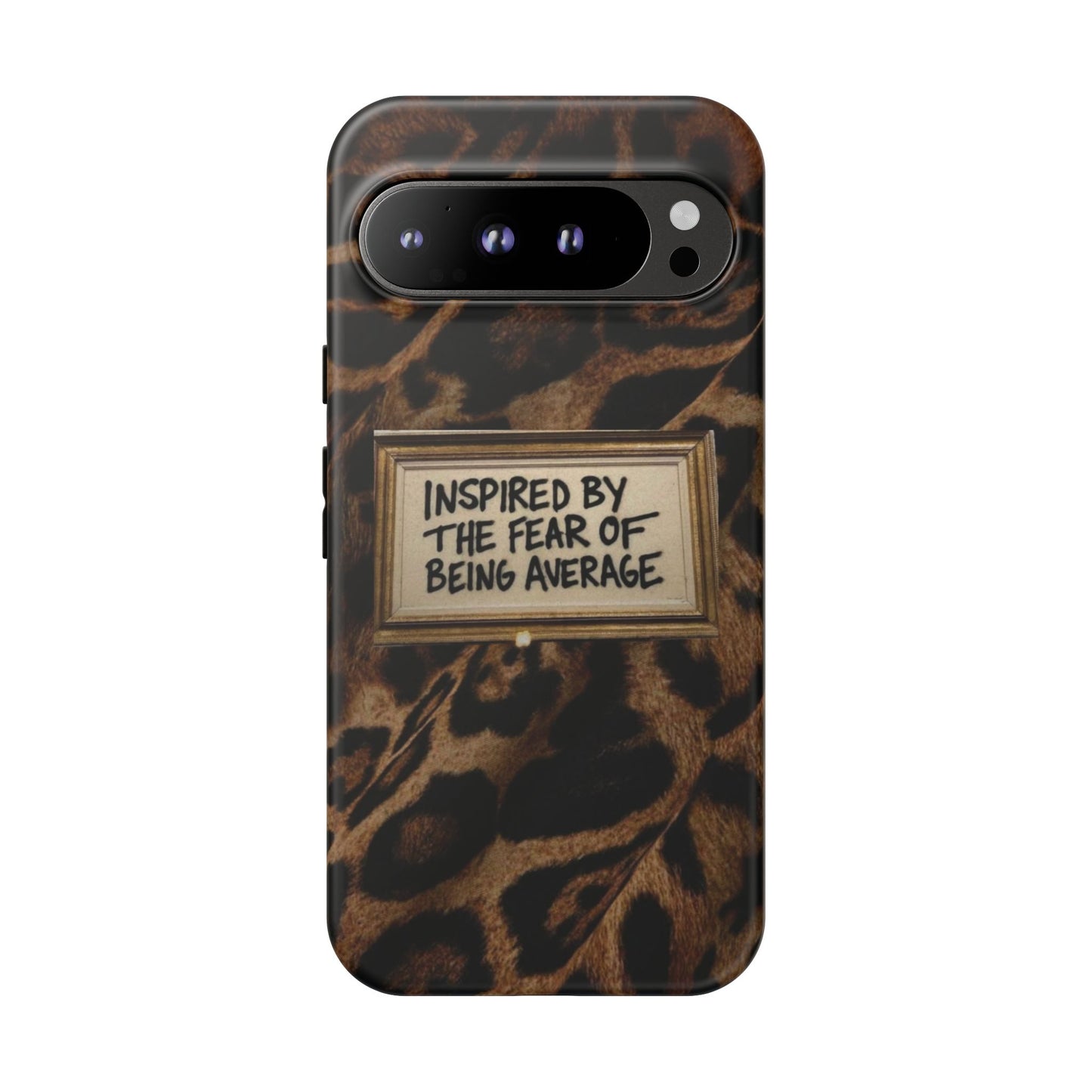 Leopard 'Inspired by the Fear of Being Average' Phone Case