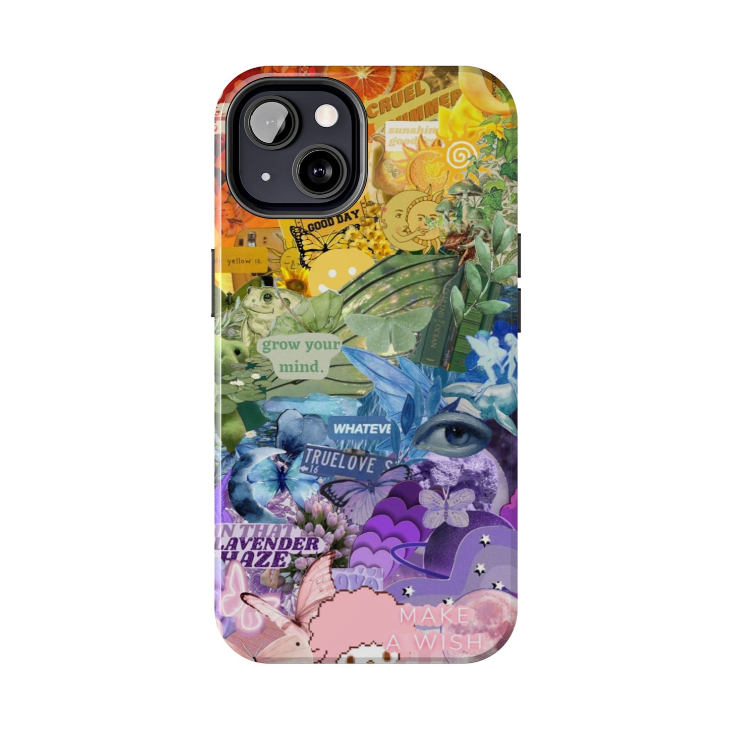 Collage Art Phone Case — 'Grow Your Mind' Lavender Haze Tough Case