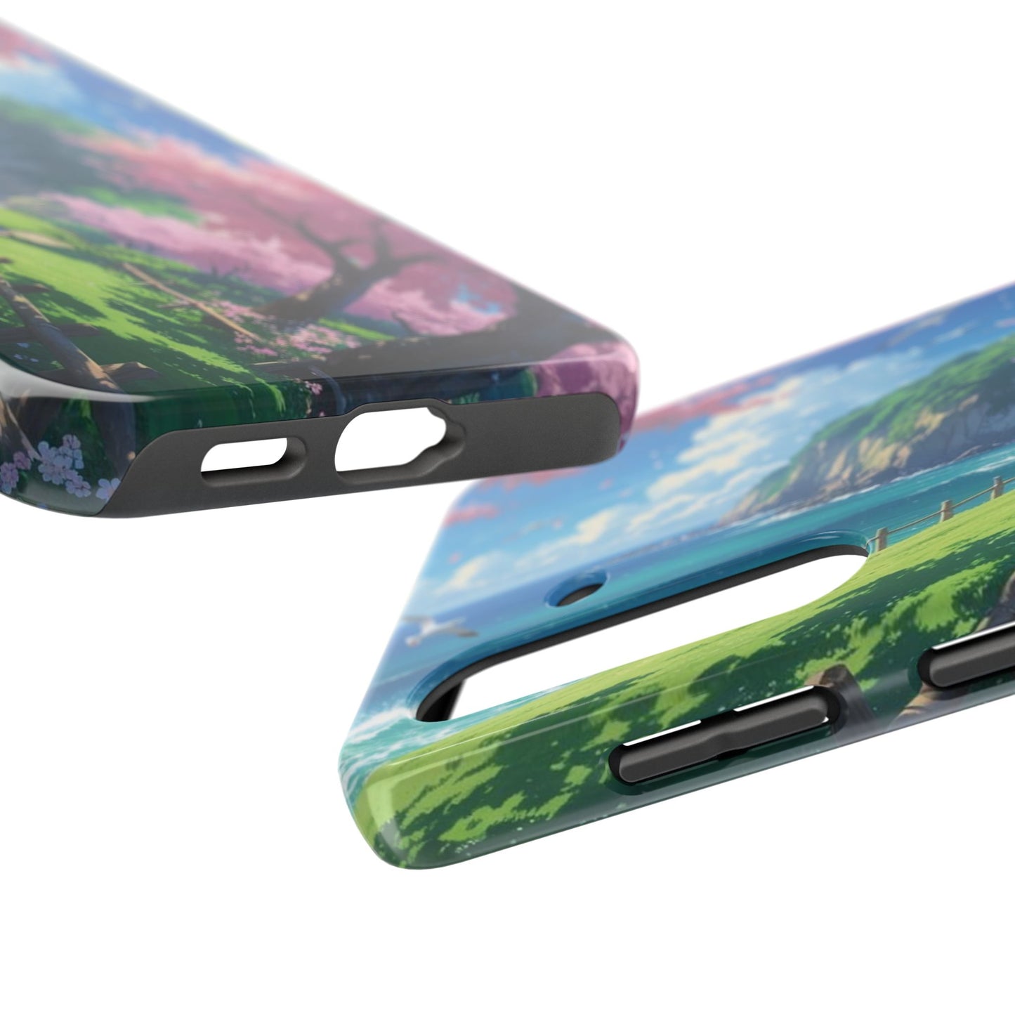 Tough Phone Case — Scenic Cherry Blossom Landscape Phone Cover