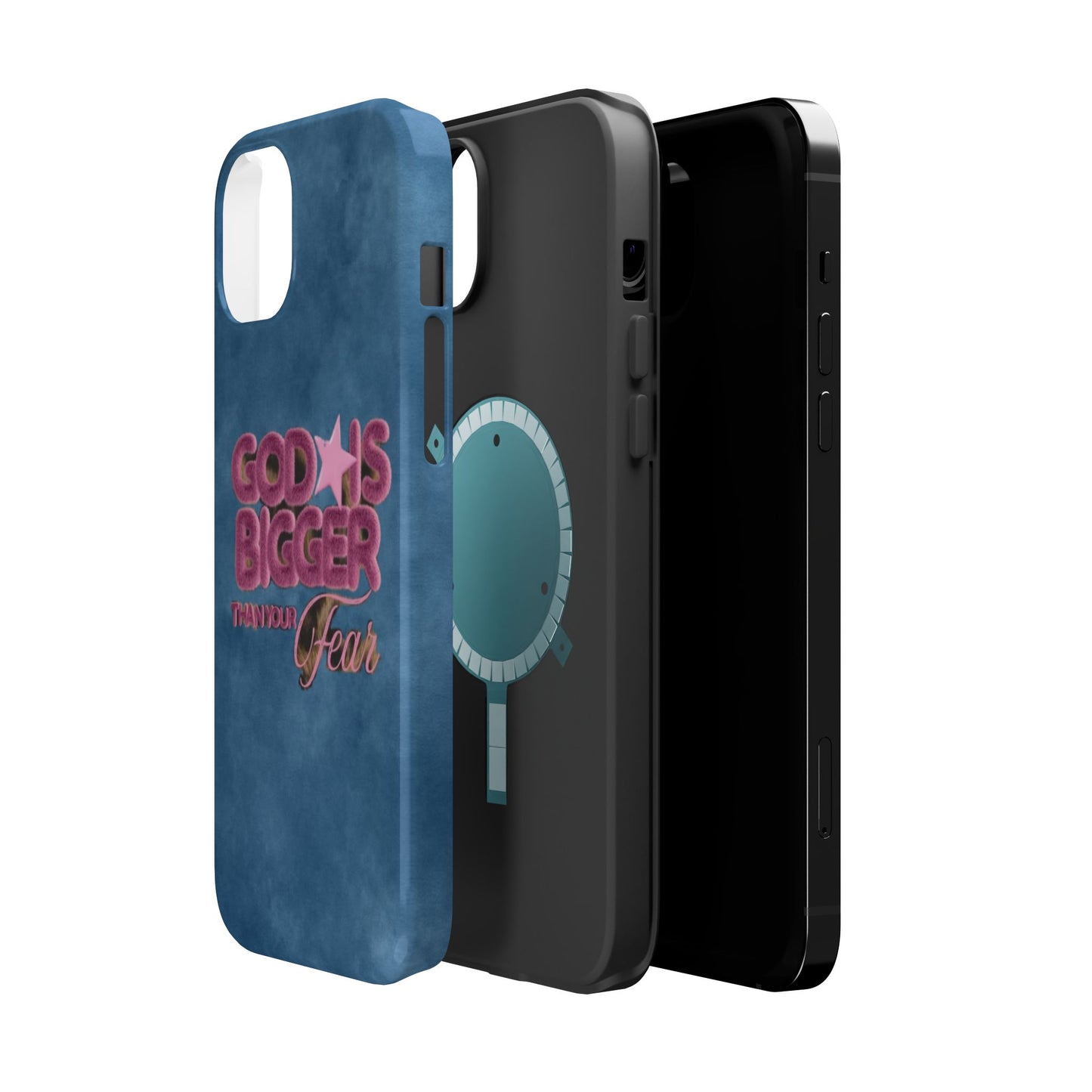 Phone Case — “God Is Bigger Than Your Fear” Magnetic Impact-Resistant Case