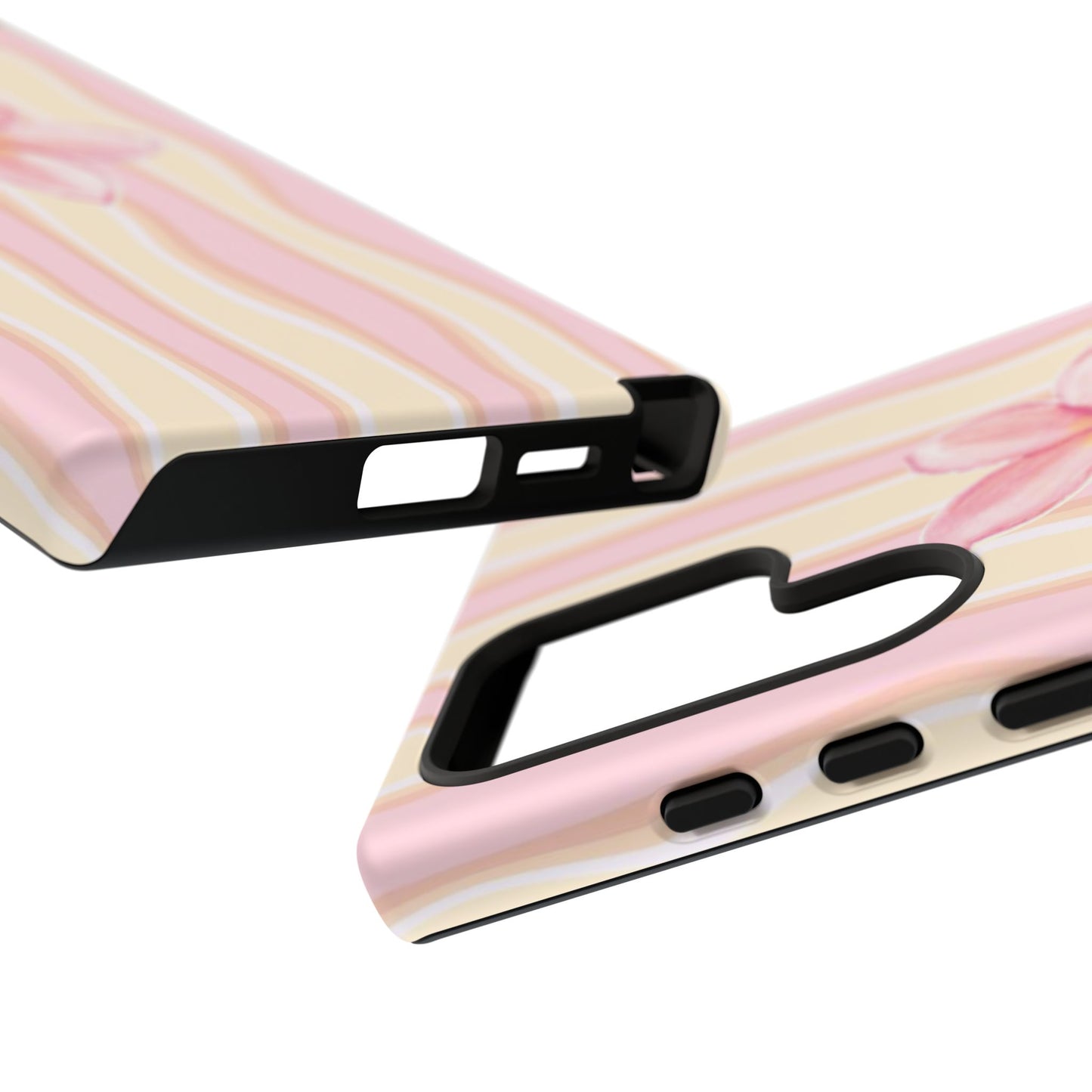 Pink Plumeria Phone Case - Tropical Floral Tough Phone Case