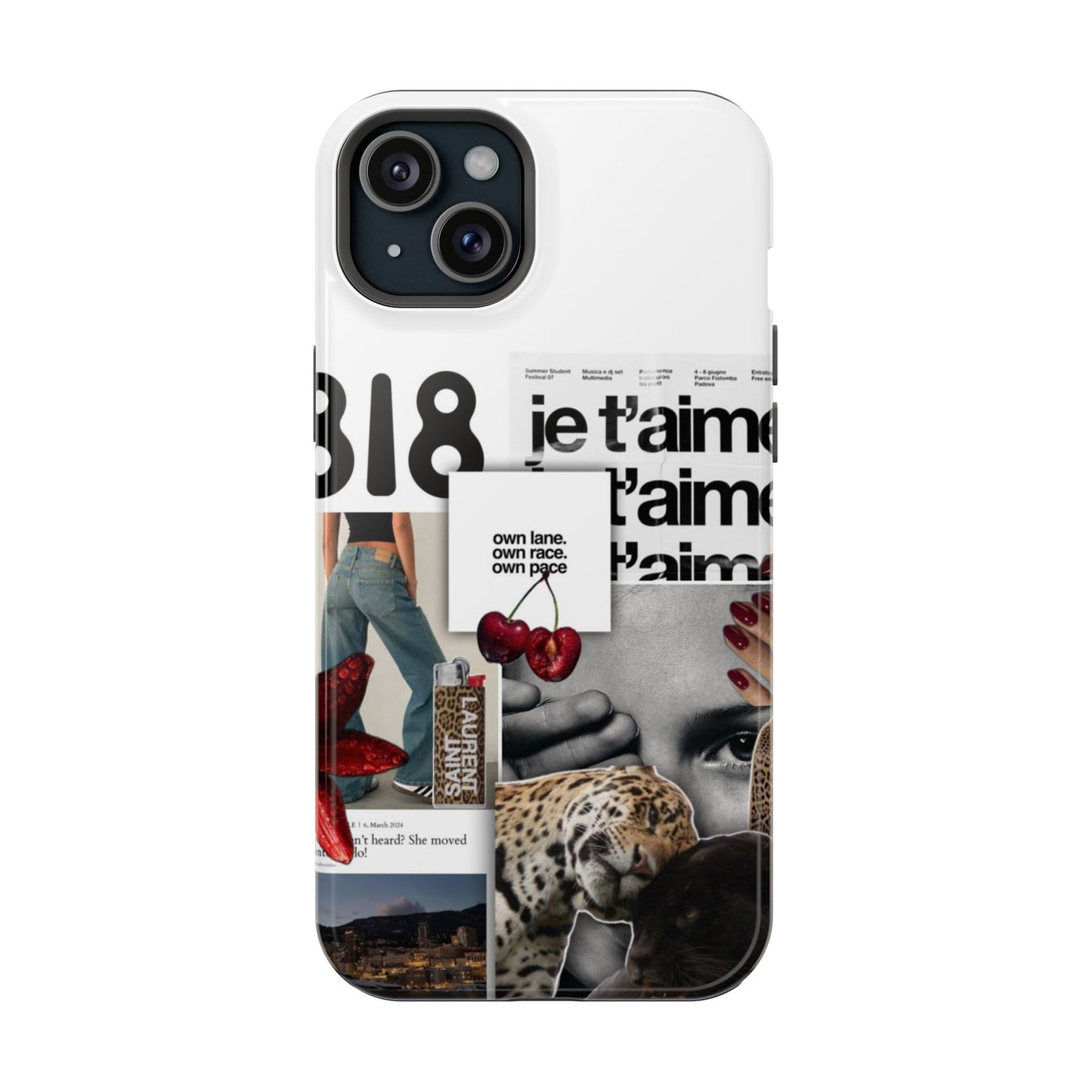 Collage 'Je t’aime' Magnetic Impact-Resistant Phone Case