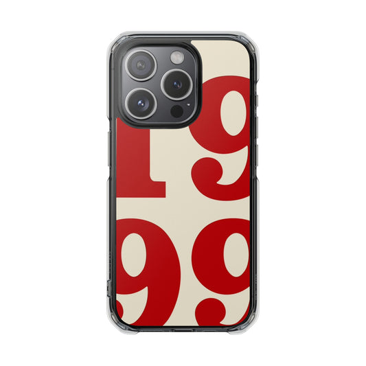 1999 Retro Number Clear Magnetic Phone Case